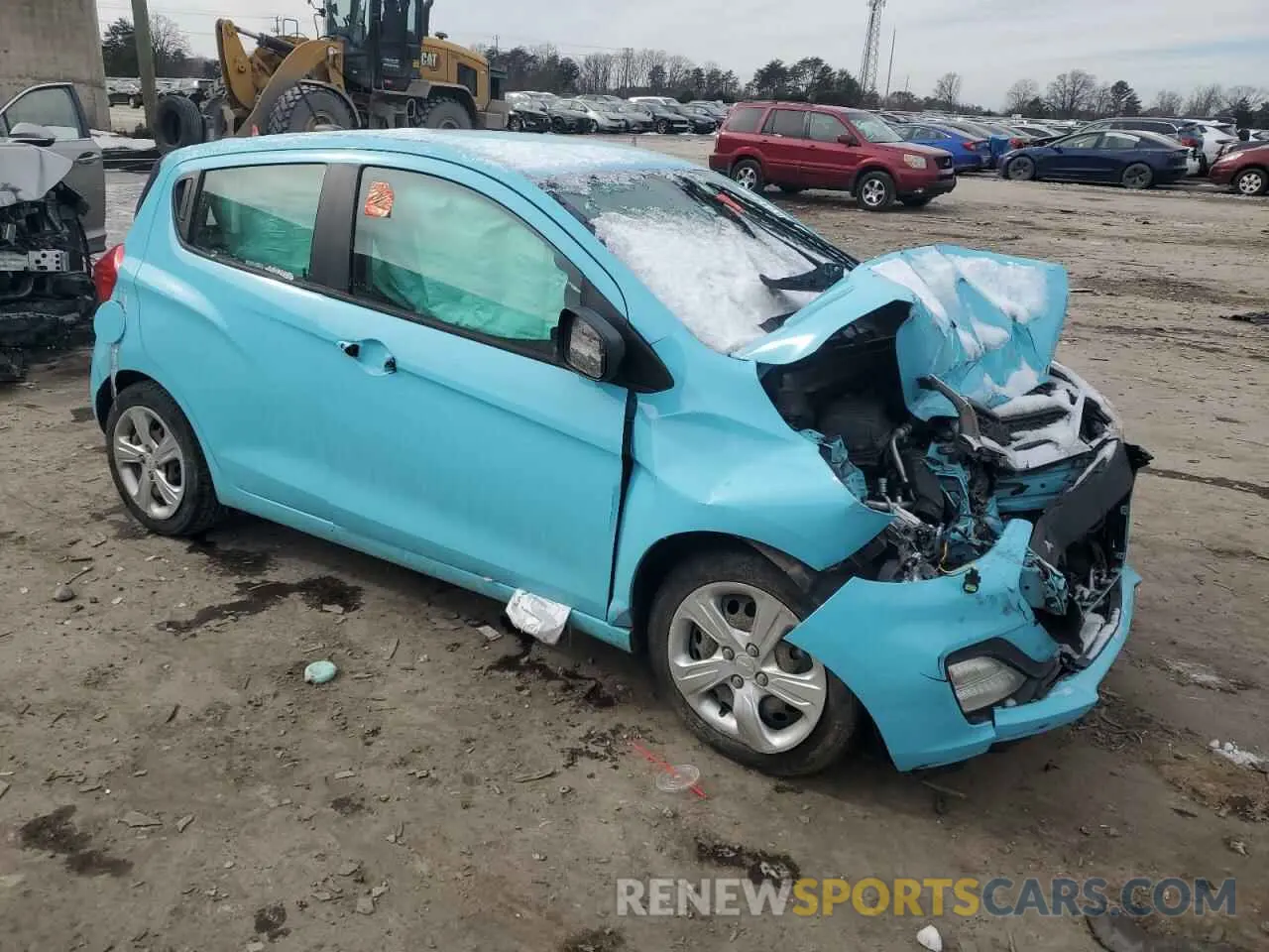 4 fotografías del automóvil dañado KL8CB6SA7MC741842 CHEVROLET SPARK 2021