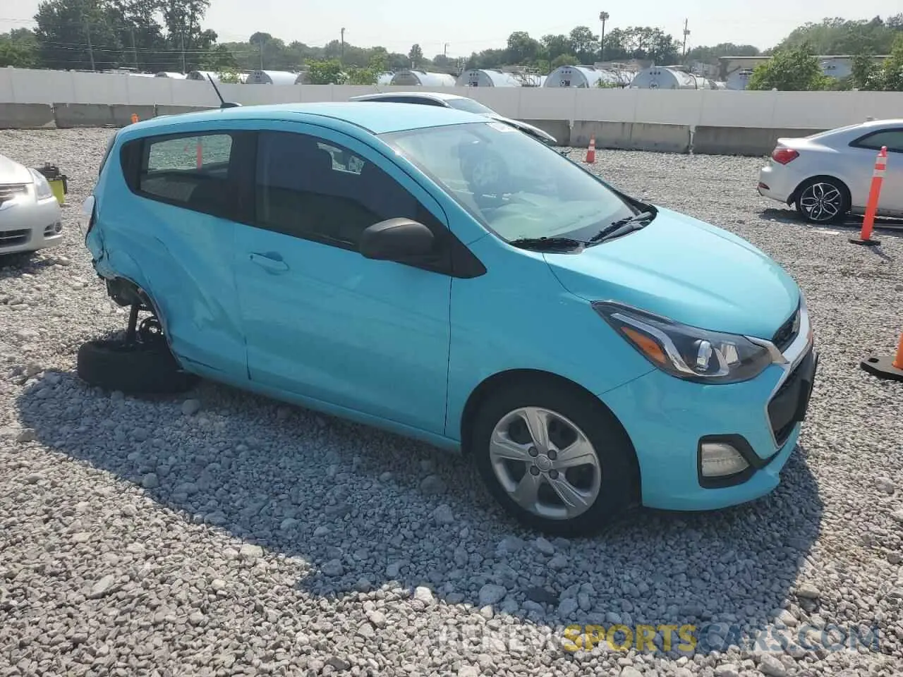 4 fotografías del automóvil dañado KL8CB6SA7MC742957 CHEVROLET SPARK 2021