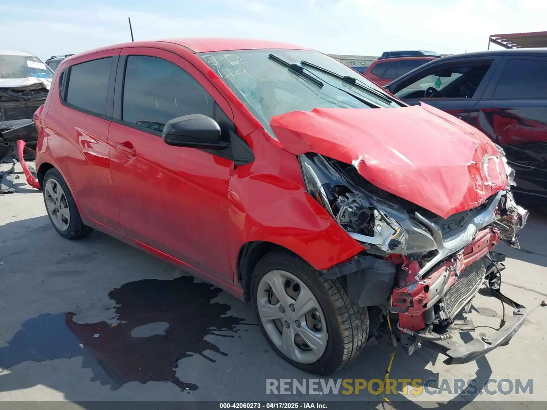 1 fotografías del automóvil dañado KL8CB6SA8MC739274 CHEVROLET SPARK 2021