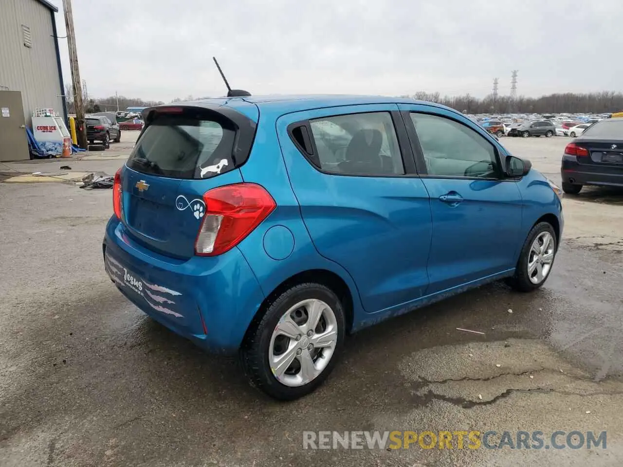 3 fotografías del automóvil dañado KL8CB6SA8MC740554 CHEVROLET SPARK 2021