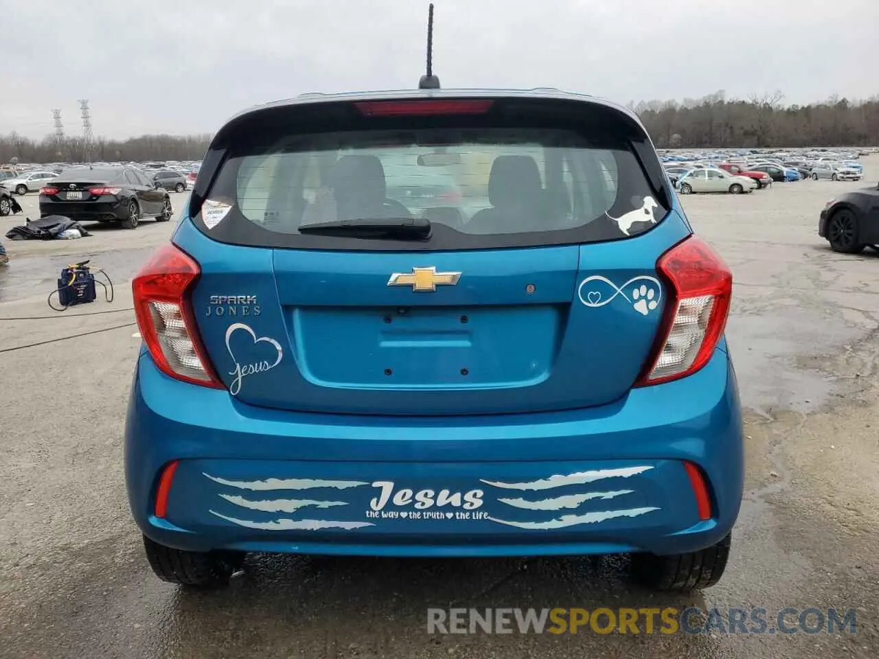 6 fotografías del automóvil dañado KL8CB6SA8MC740554 CHEVROLET SPARK 2021