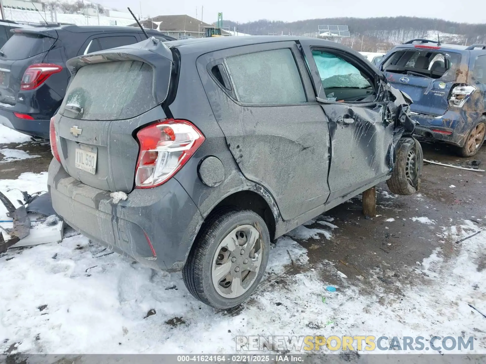 4 fotografías del automóvil dañado KL8CB6SAXMC705126 CHEVROLET SPARK 2021