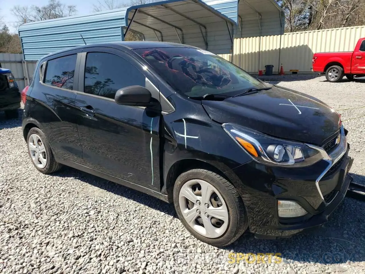 4 fotografías del automóvil dañado KL8CB6SAXMC707801 CHEVROLET SPARK 2021