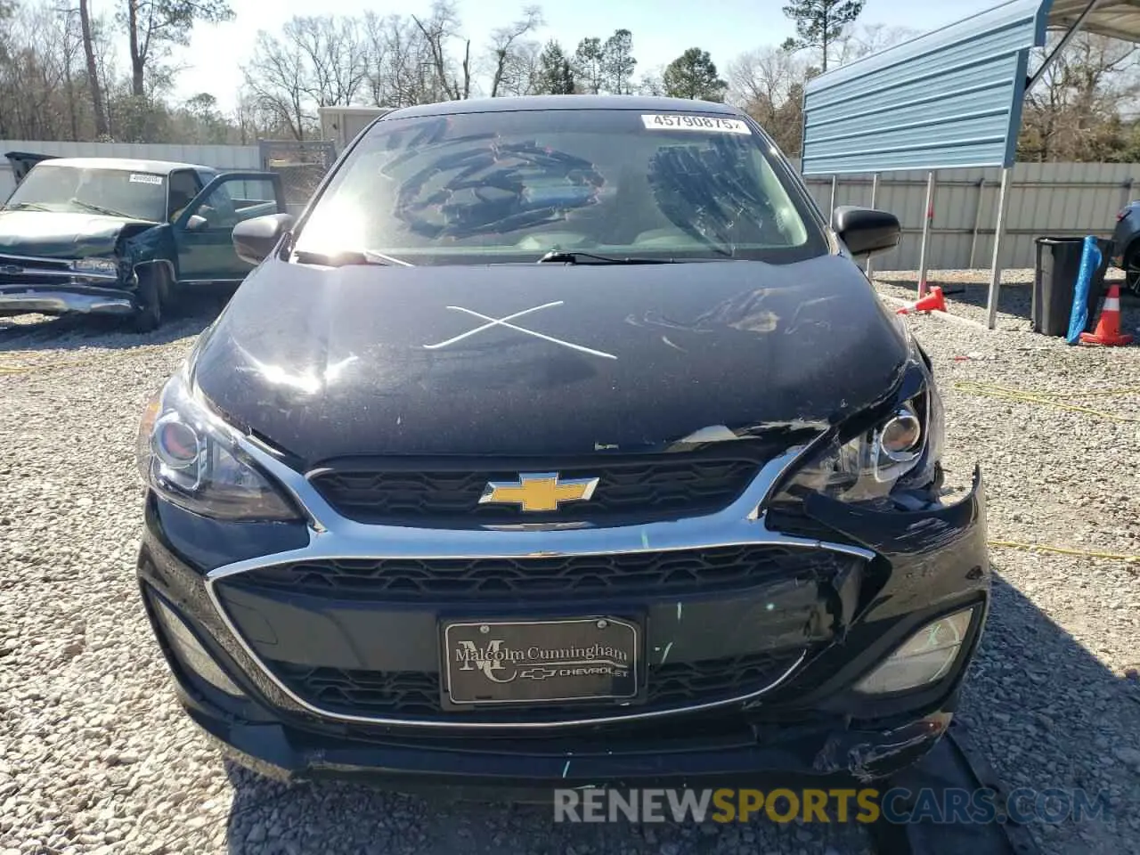 5 fotografías del automóvil dañado KL8CB6SAXMC707801 CHEVROLET SPARK 2021