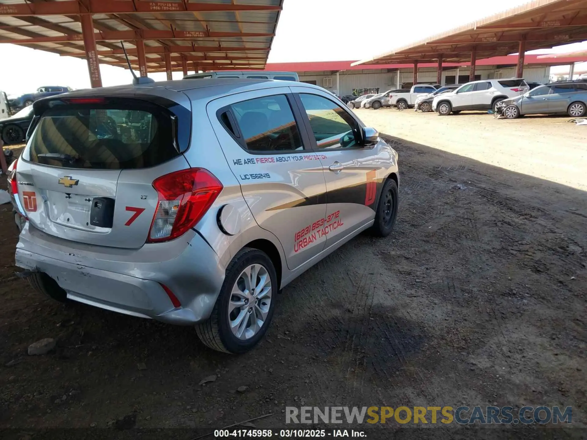 4 fotografías del automóvil dañado KL8CD6SA0MC216194 CHEVROLET SPARK 2021