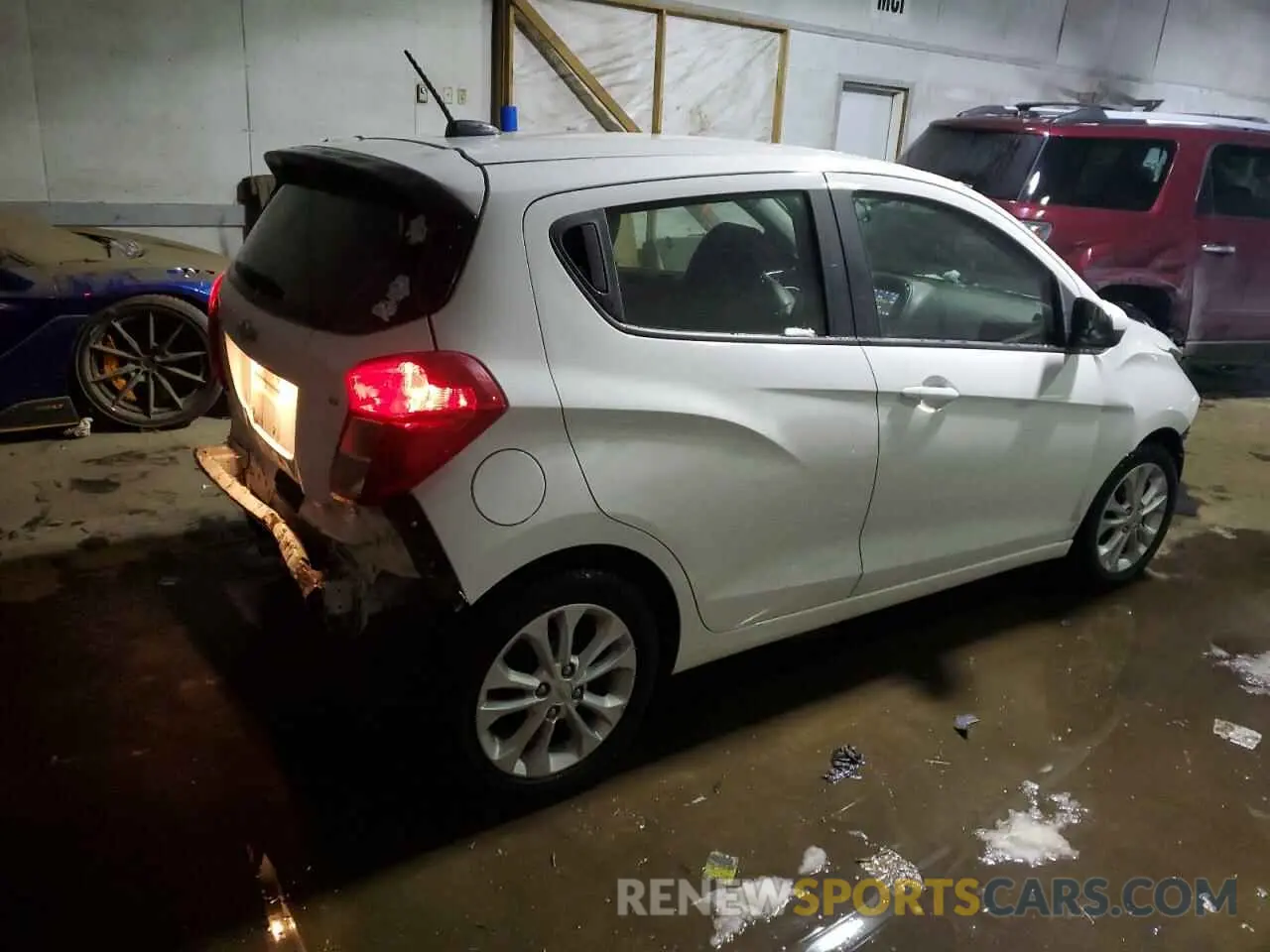 3 fotografías del automóvil dañado KL8CD6SA0MC723273 CHEVROLET SPARK 2021