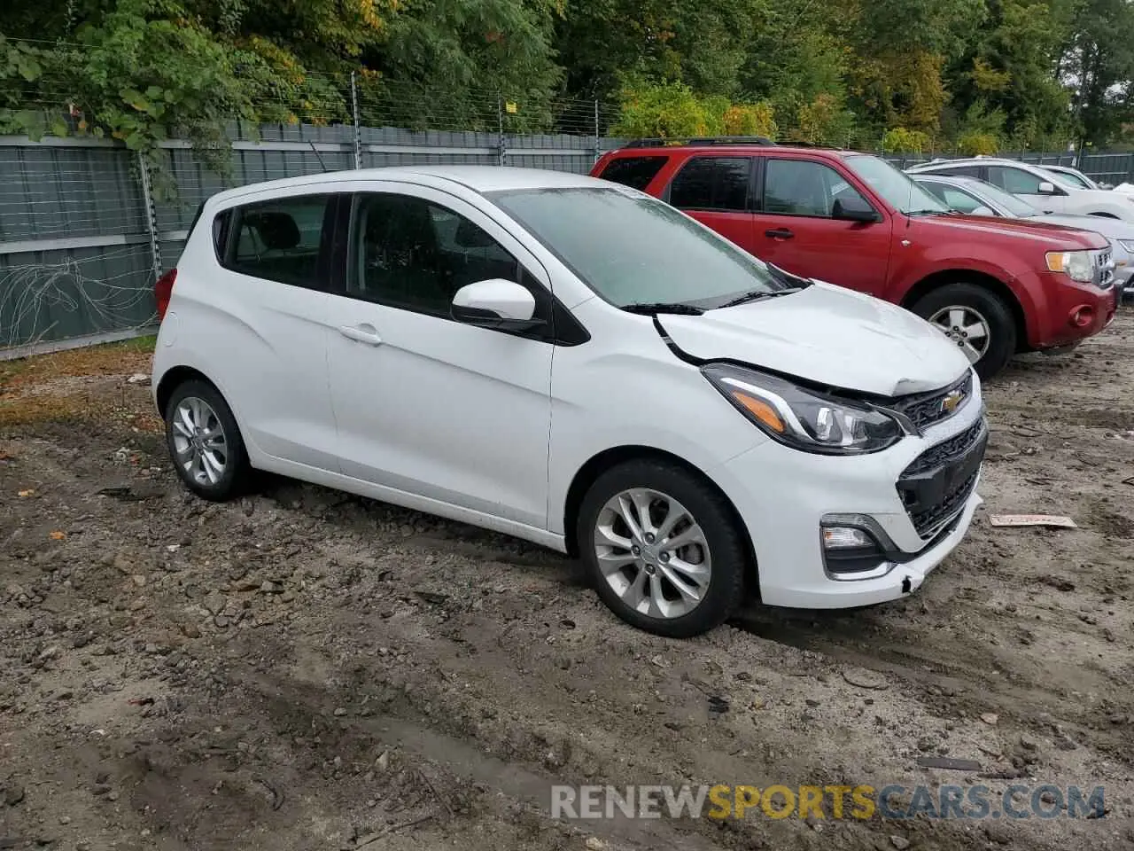 4 fotografías del automóvil dañado KL8CD6SA1MC216642 CHEVROLET SPARK 2021