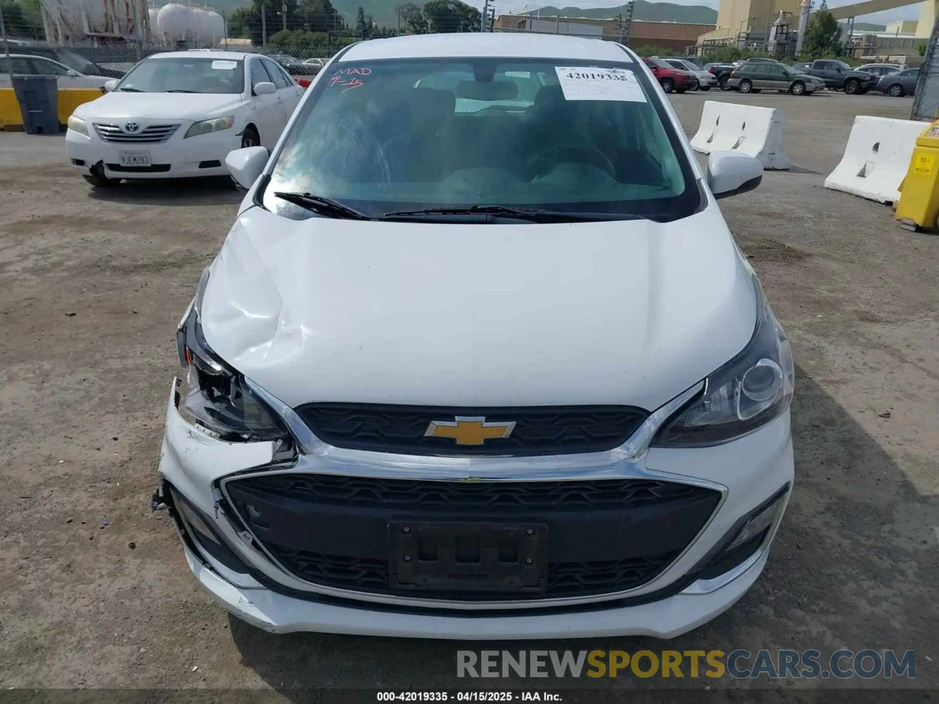 12 fotografías del automóvil dañado KL8CD6SA1MC726943 CHEVROLET SPARK 2021