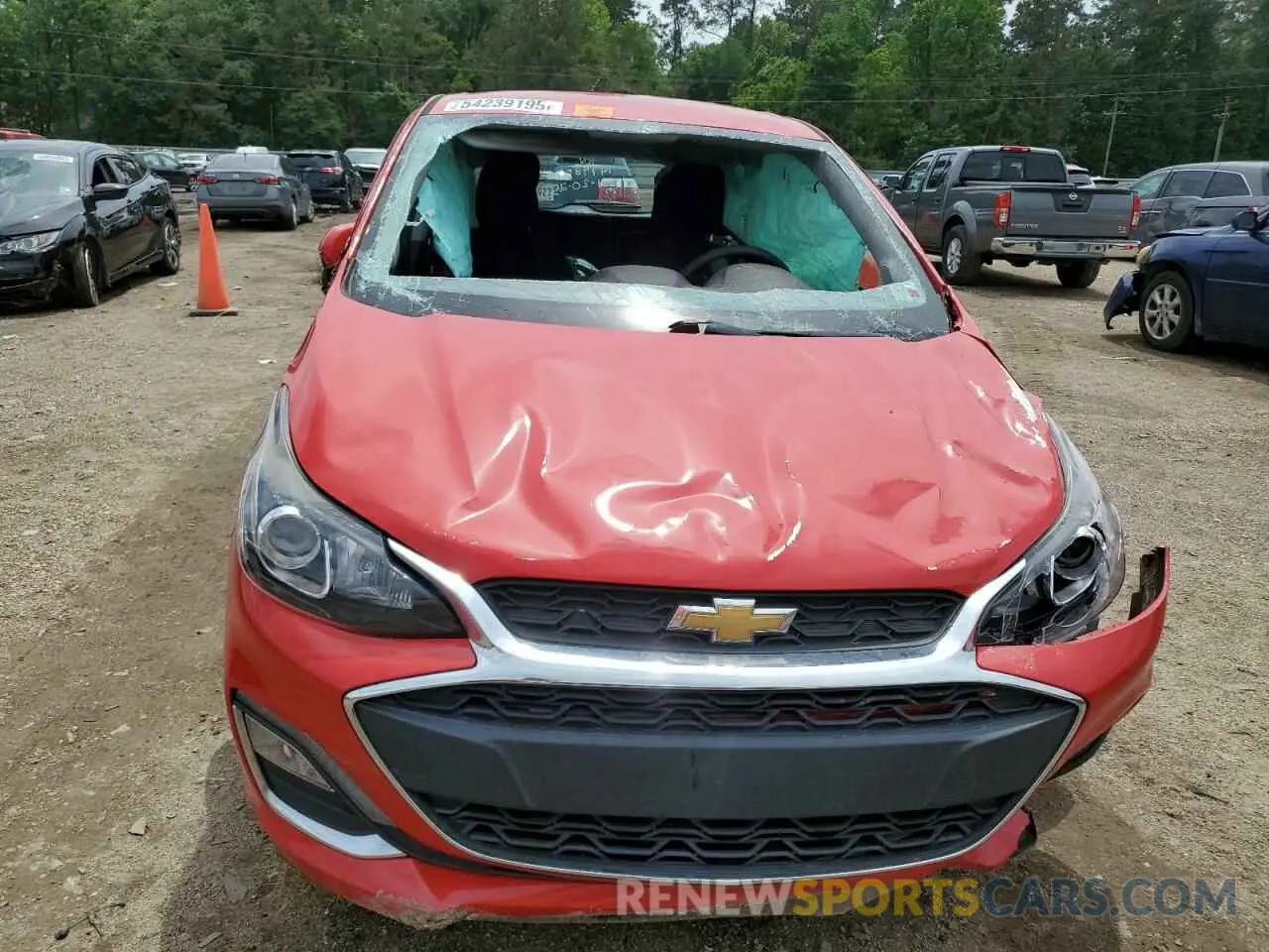 5 fotografías del automóvil dañado KL8CD6SA1MC747985 CHEVROLET SPARK 2021