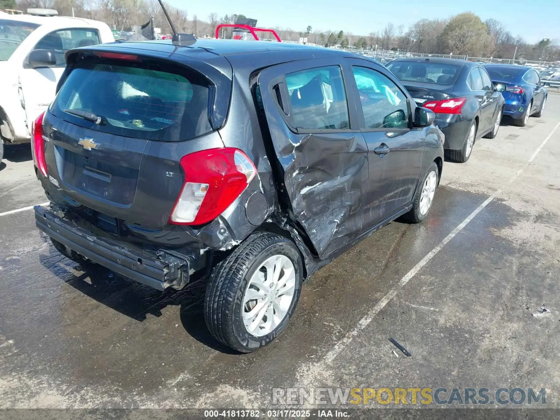 4 fotografías del automóvil dañado KL8CD6SA2MC719421 CHEVROLET SPARK 2021
