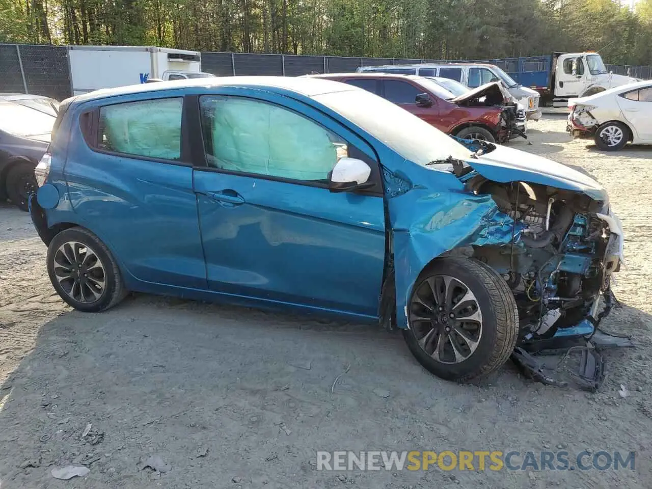 4 fotografías del automóvil dañado KL8CD6SA2MC724649 CHEVROLET SPARK 2021