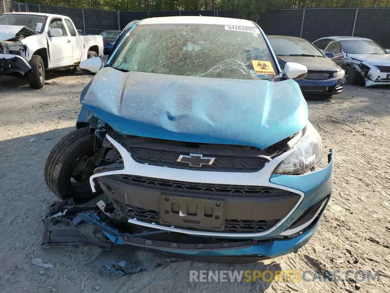 5 fotografías del automóvil dañado KL8CD6SA2MC724649 CHEVROLET SPARK 2021