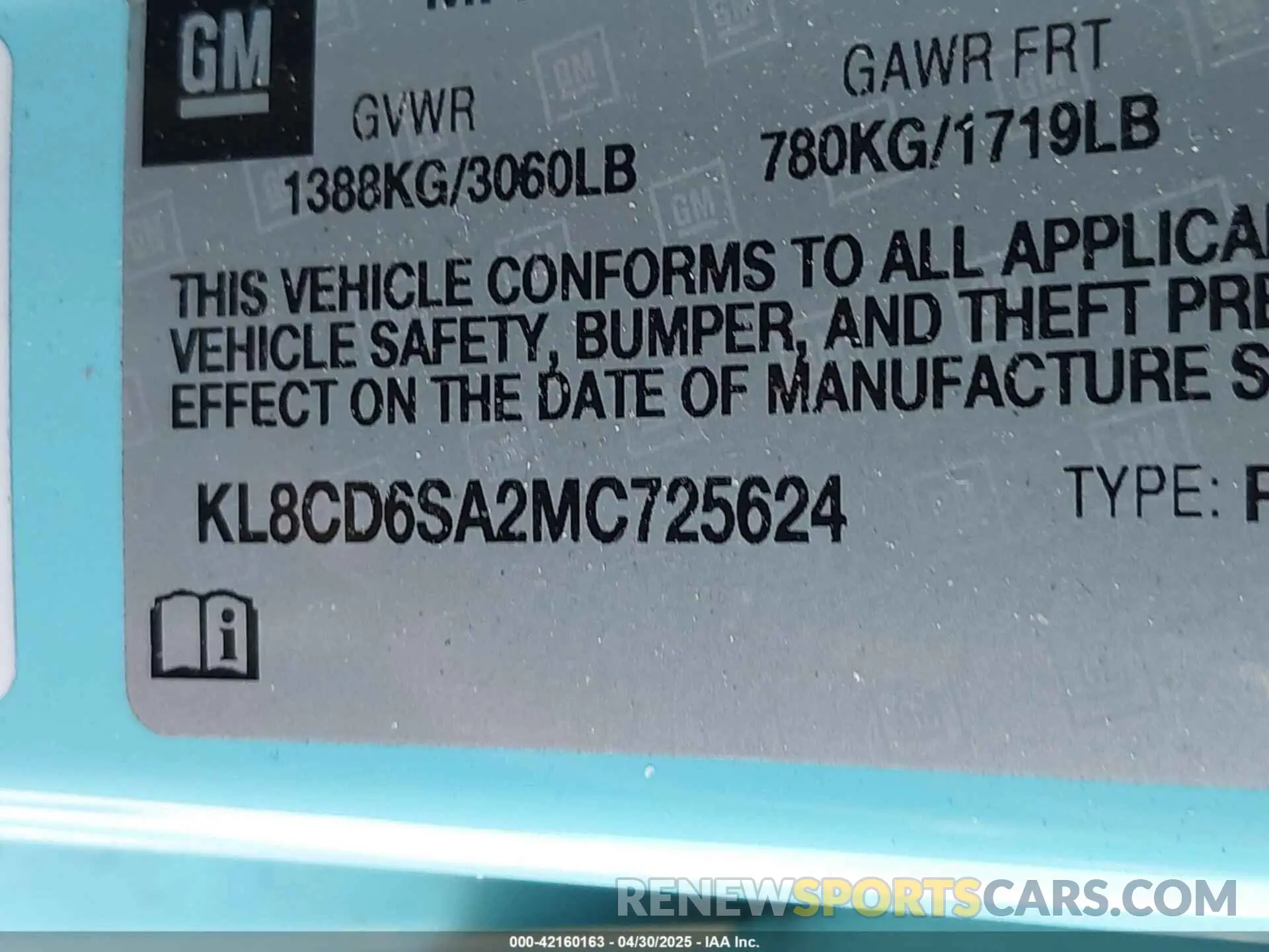9 fotografías del automóvil dañado KL8CD6SA2MC725624 CHEVROLET SPARK 2021