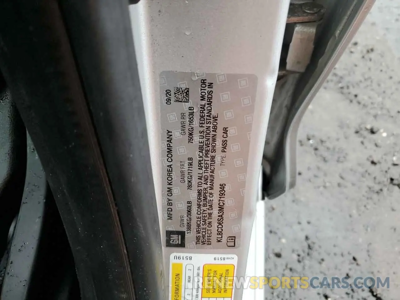 13 fotografías del automóvil dañado KL8CD6SA3MC719346 CHEVROLET SPARK 2021