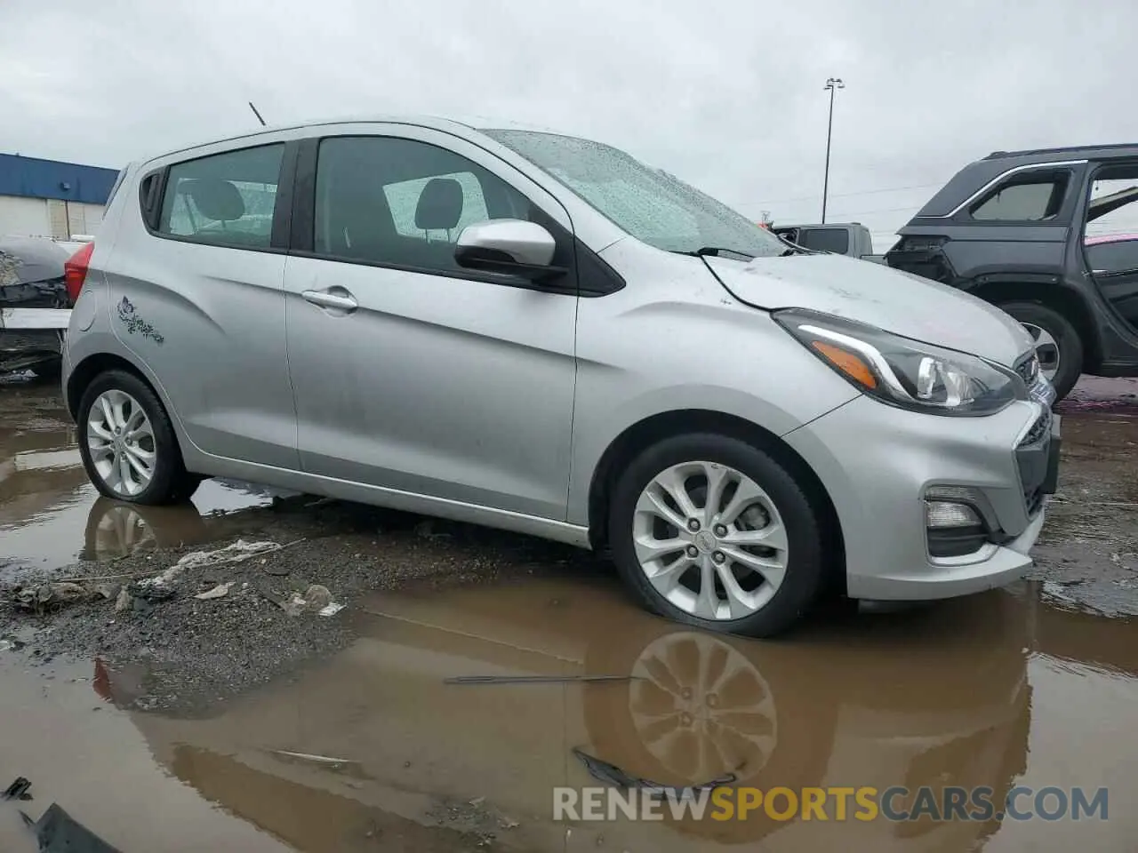 4 fotografías del automóvil dañado KL8CD6SA3MC719346 CHEVROLET SPARK 2021