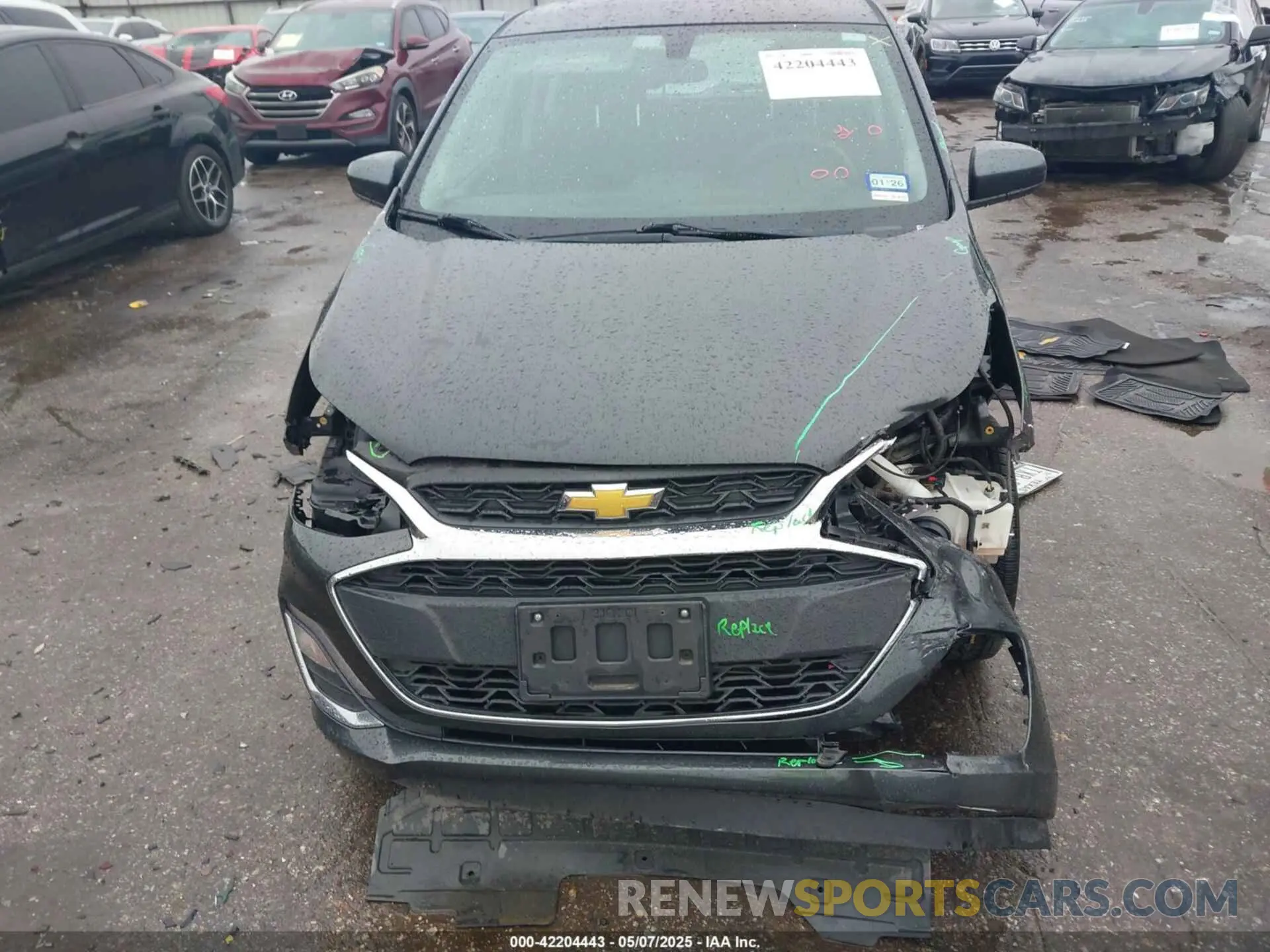 6 fotografías del automóvil dañado KL8CD6SA3MC722456 CHEVROLET SPARK 2021