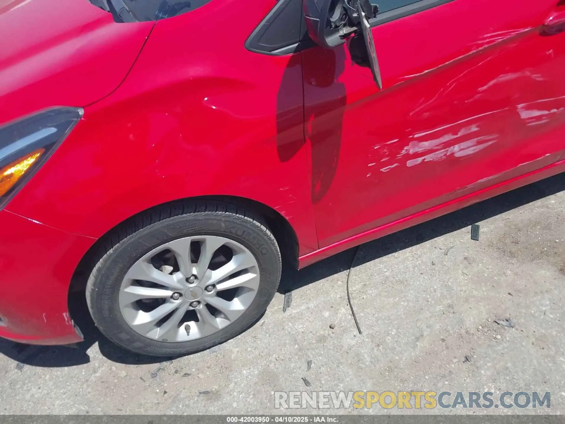 6 fotografías del automóvil dañado KL8CD6SA5MC743454 CHEVROLET SPARK 2021