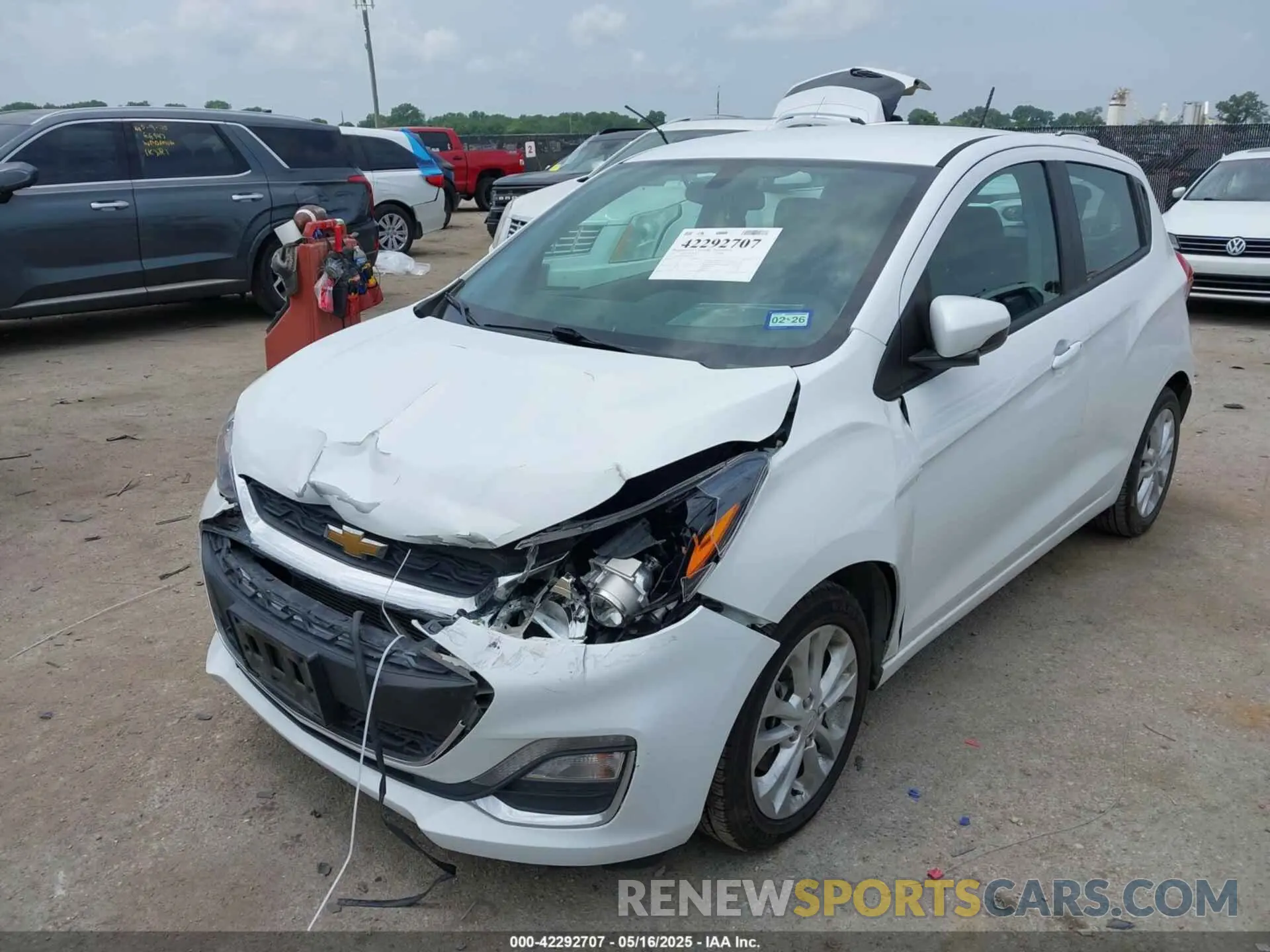 2 fotografías del automóvil dañado KL8CD6SA6MC730762 CHEVROLET SPARK 2021