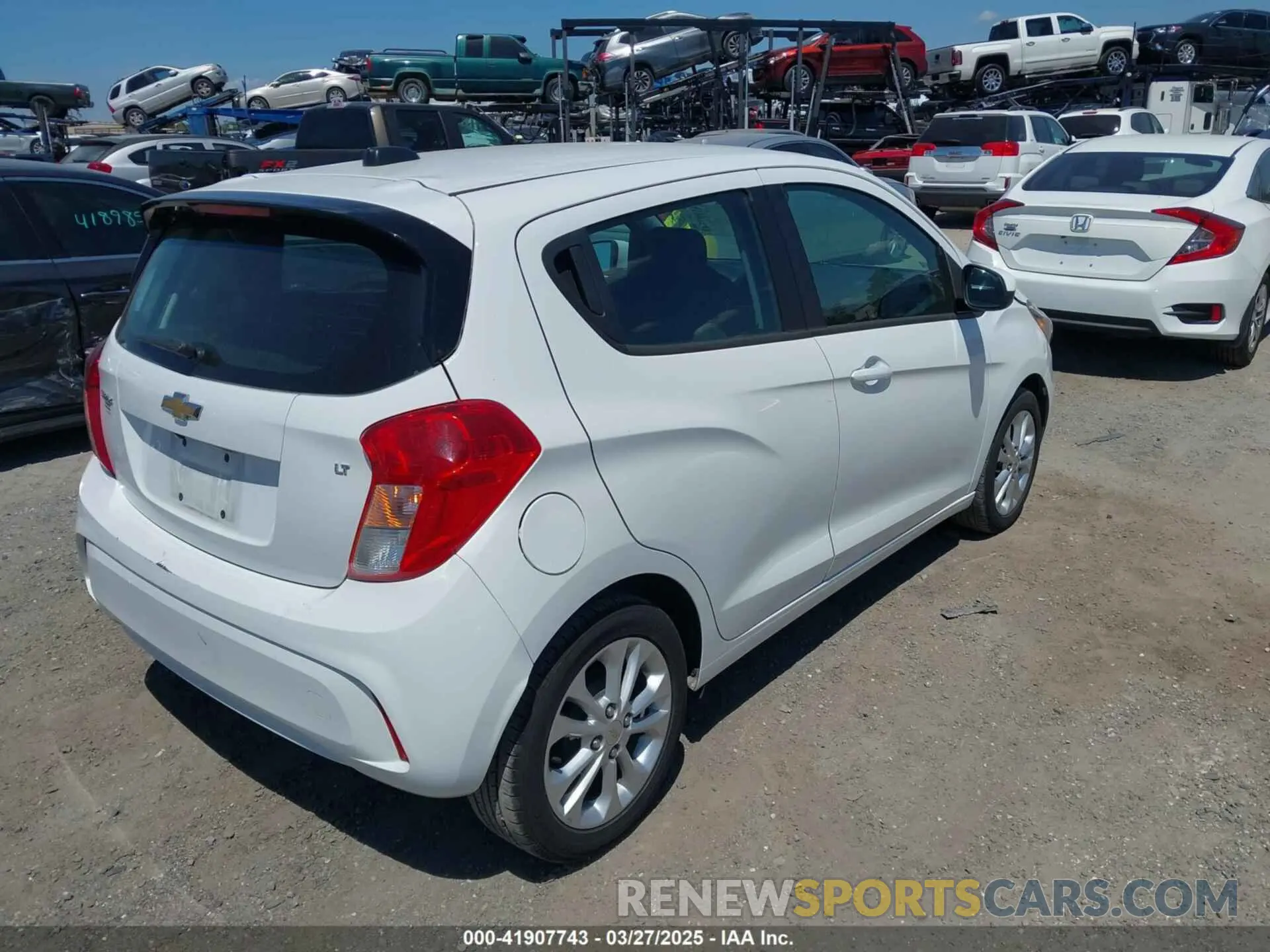 4 fotografías del automóvil dañado KL8CD6SA7MC216225 CHEVROLET SPARK 2021