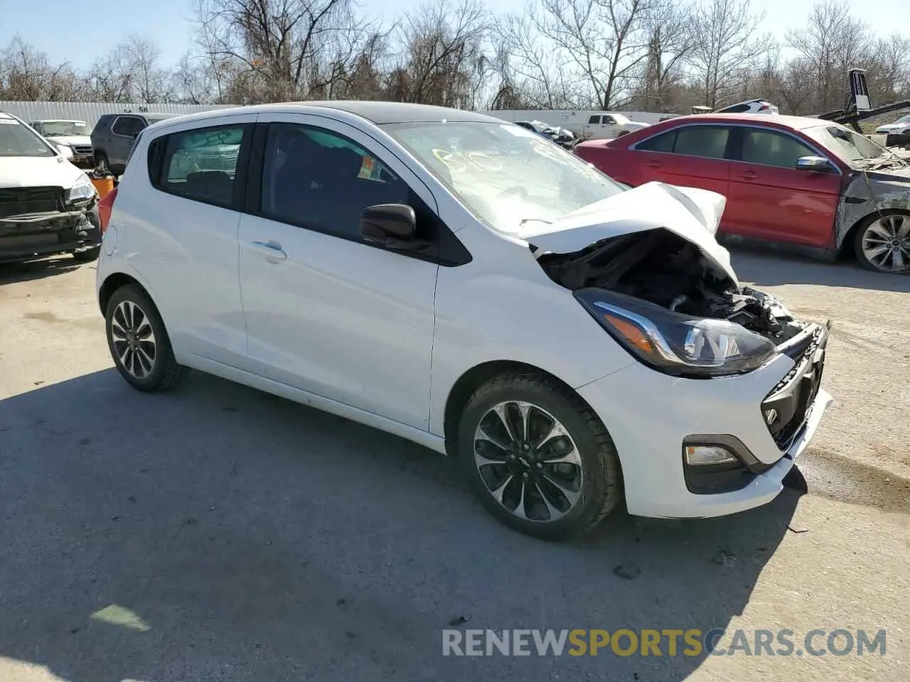 4 fotografías del automóvil dañado KL8CD6SA7MC729698 CHEVROLET SPARK 2021