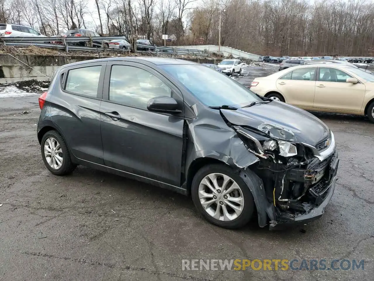 4 fotografías del automóvil dañado KL8CD6SA7MC745223 CHEVROLET SPARK 2021