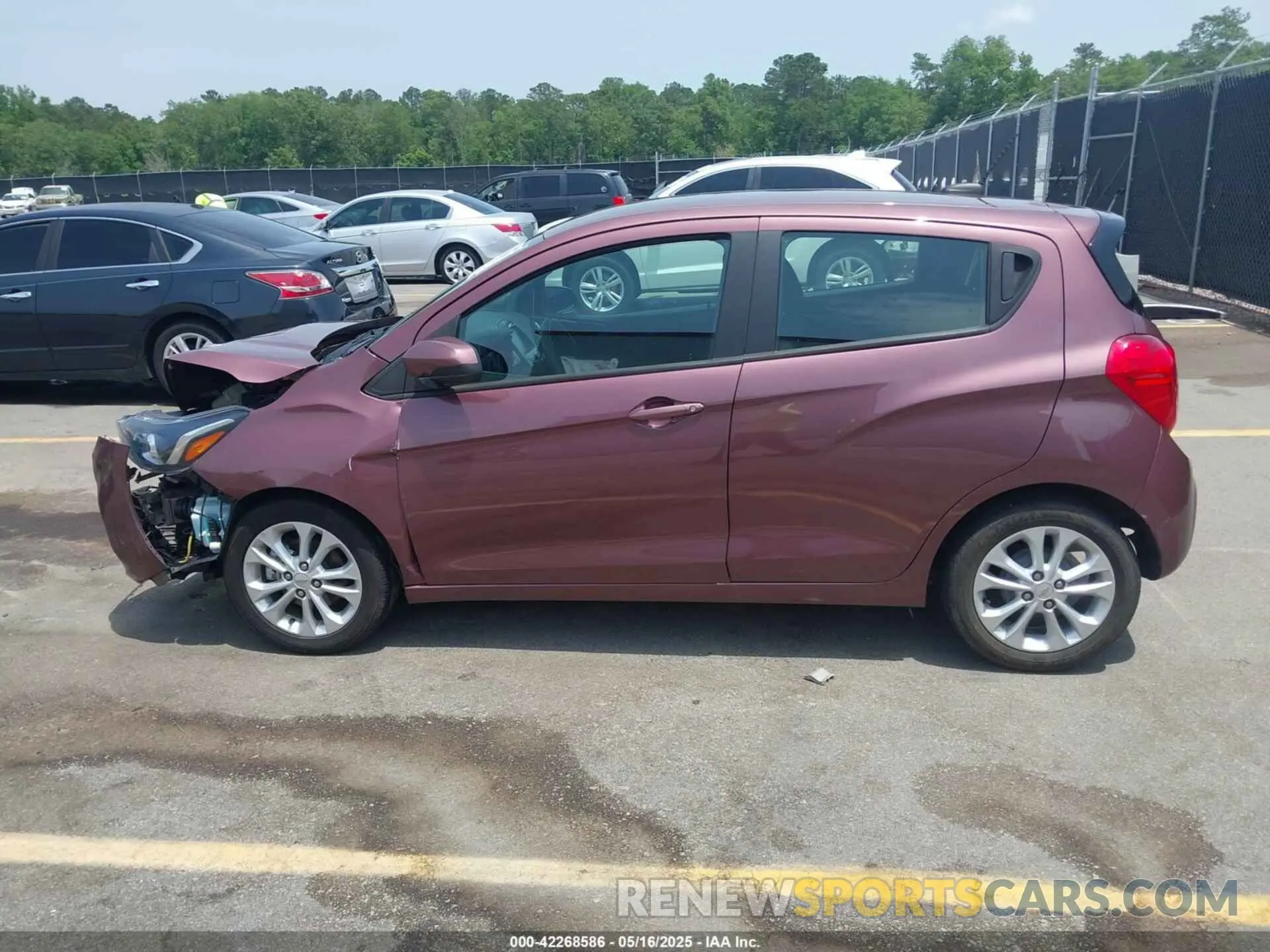 14 fotografías del automóvil dañado KL8CD6SA7MC749000 CHEVROLET SPARK 2021