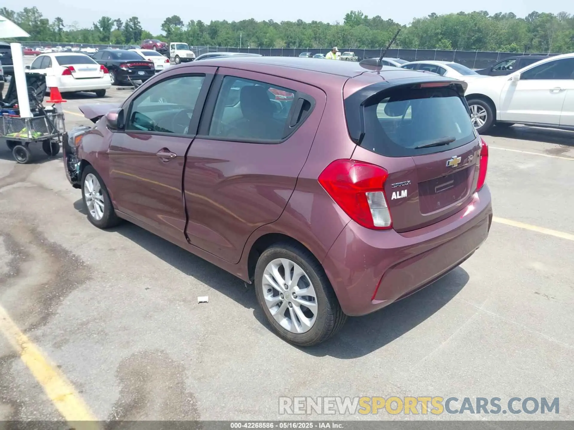 3 fotografías del automóvil dañado KL8CD6SA7MC749000 CHEVROLET SPARK 2021