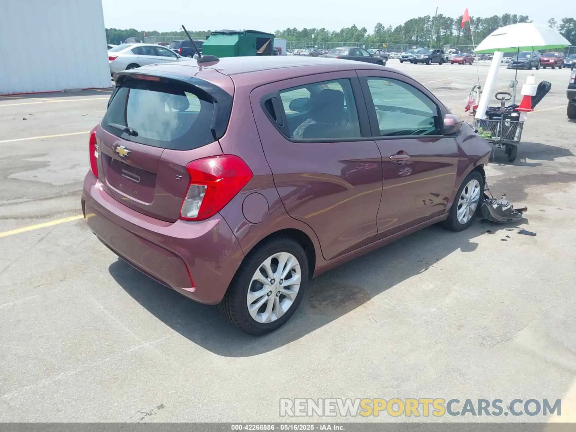 4 fotografías del automóvil dañado KL8CD6SA7MC749000 CHEVROLET SPARK 2021