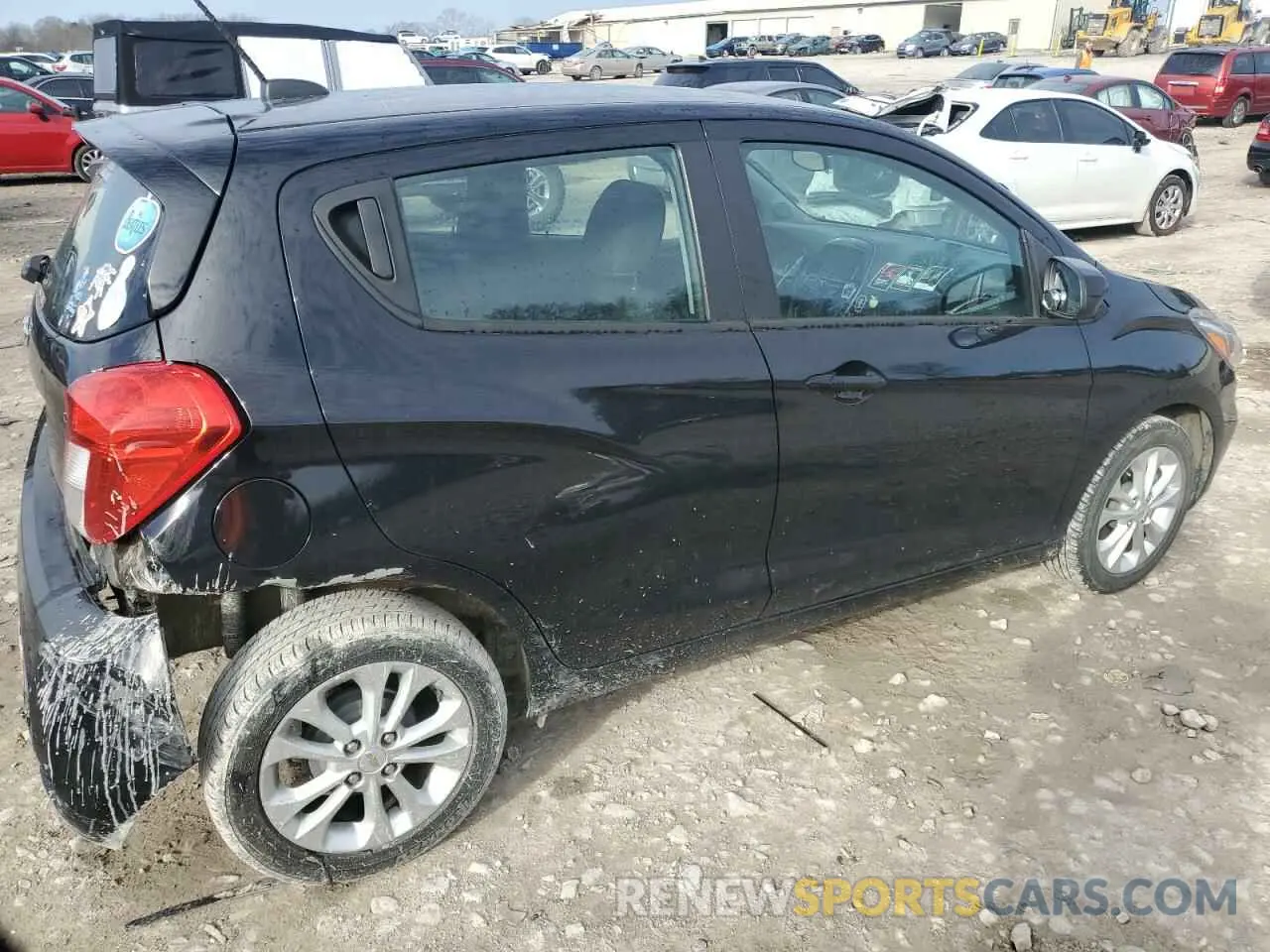 3 fotografías del automóvil dañado KL8CD6SA7MC751104 CHEVROLET SPARK 2021