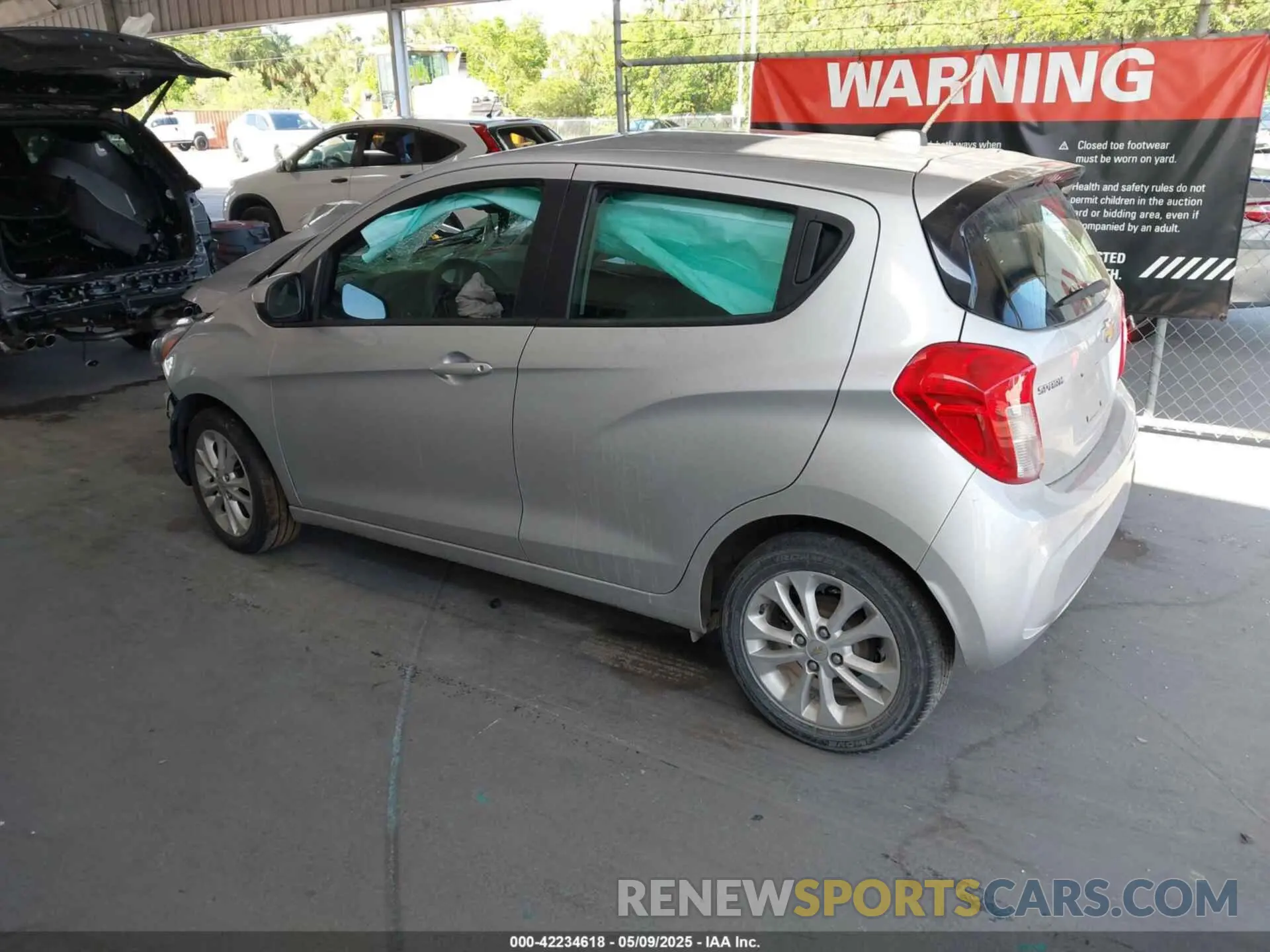 3 fotografías del automóvil dañado KL8CD6SA9MC217490 CHEVROLET SPARK 2021