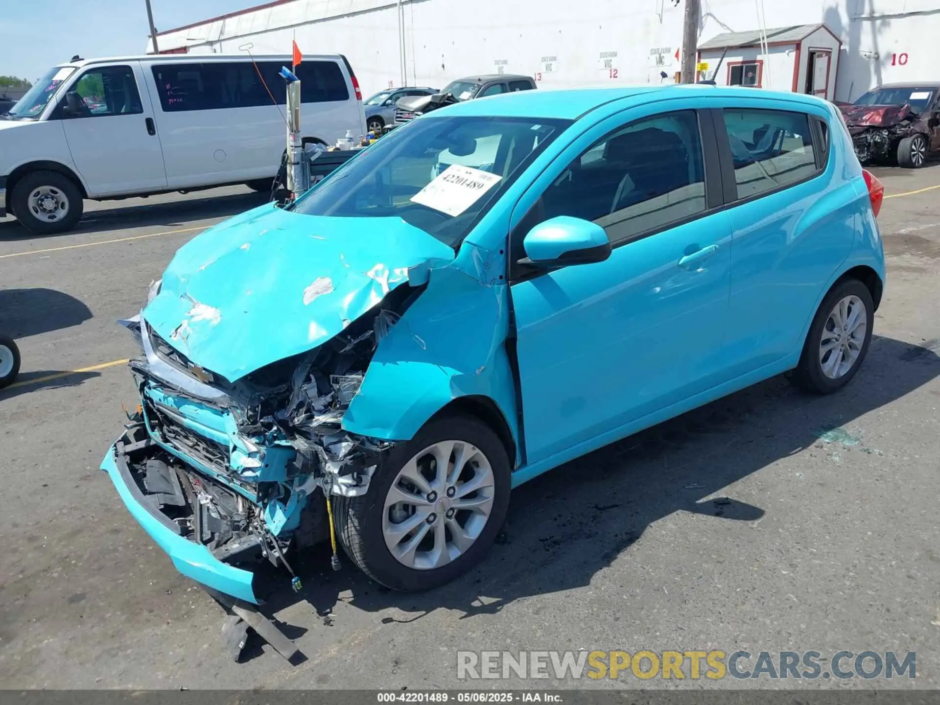 2 fotografías del automóvil dañado KL8CD6SAXMC735799 CHEVROLET SPARK 2021