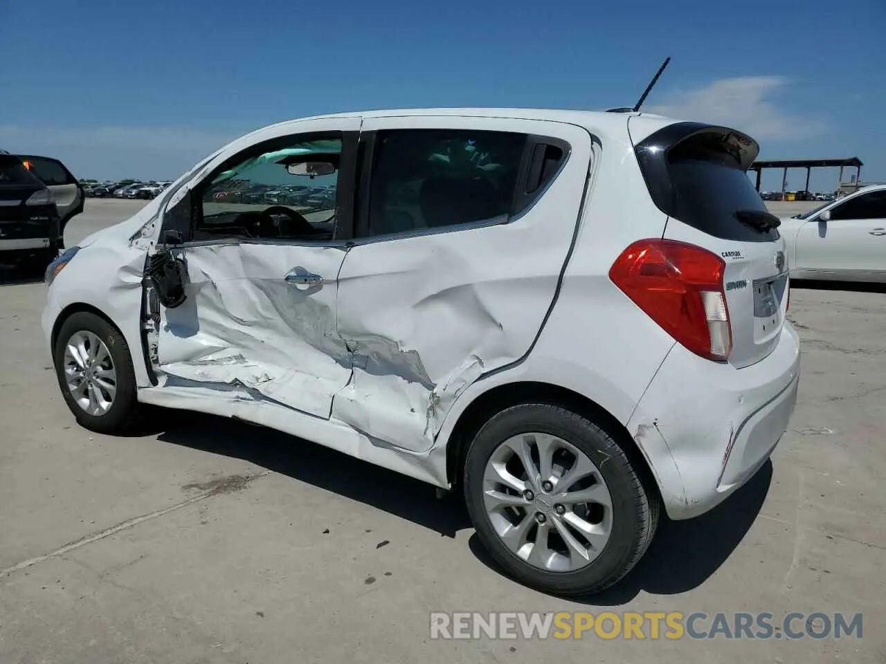 2 fotografías del automóvil dañado KL8CF6SA1MC744241 CHEVROLET SPARK 2021