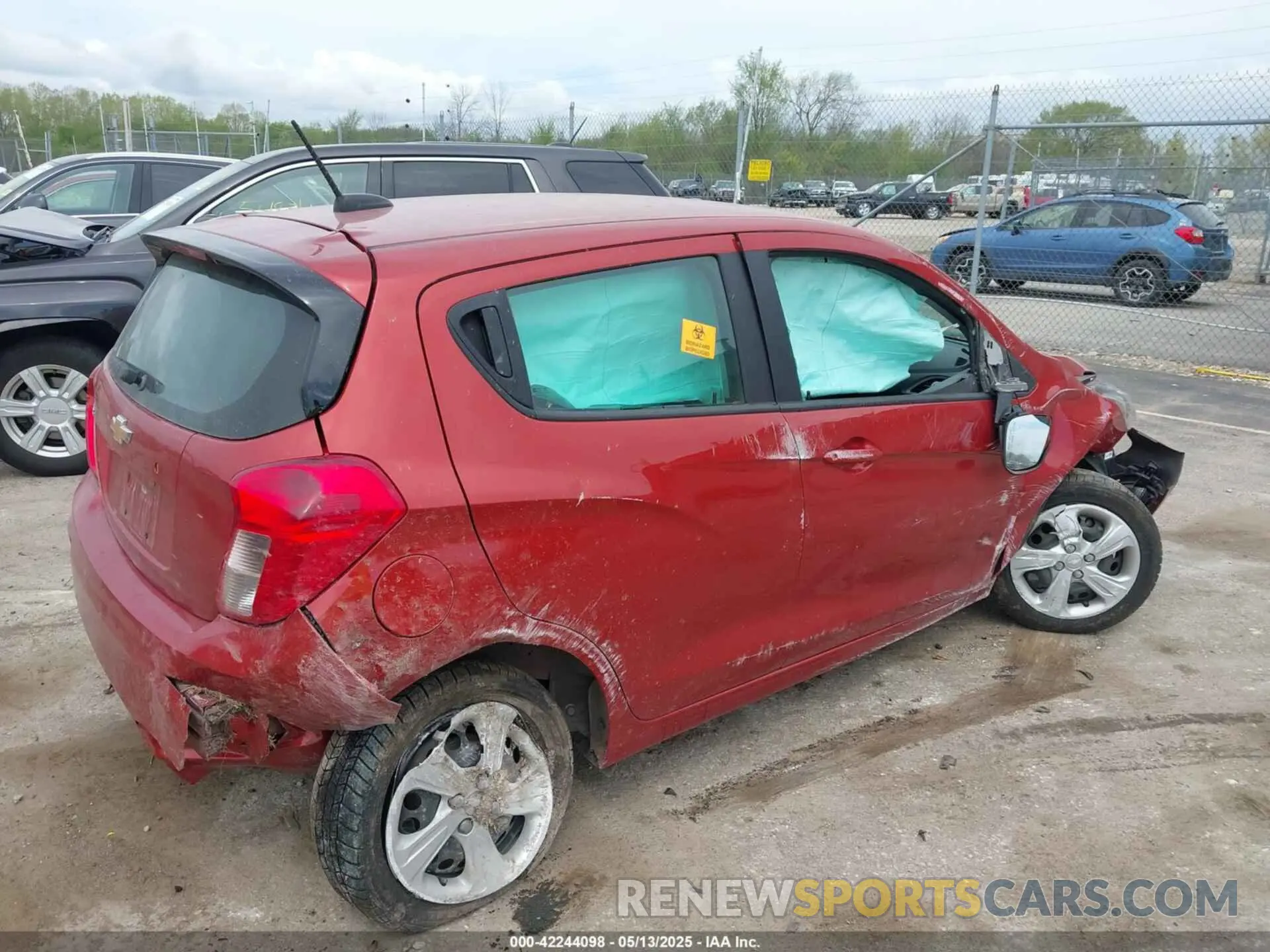 4 fotografías del automóvil dañado KL8CA6SA8NC032504 CHEVROLET SPARK 2022