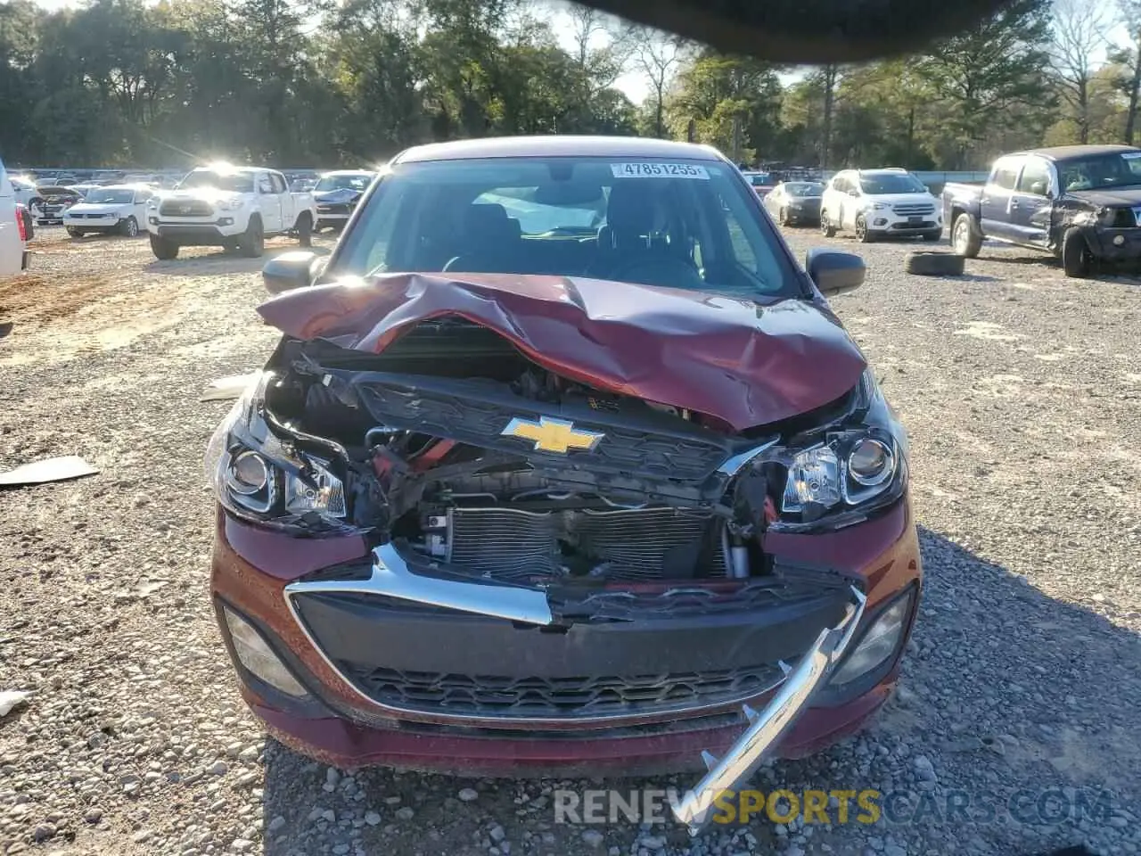 5 fotografías del automóvil dañado KL8CB6SA0NC026354 CHEVROLET SPARK 2022