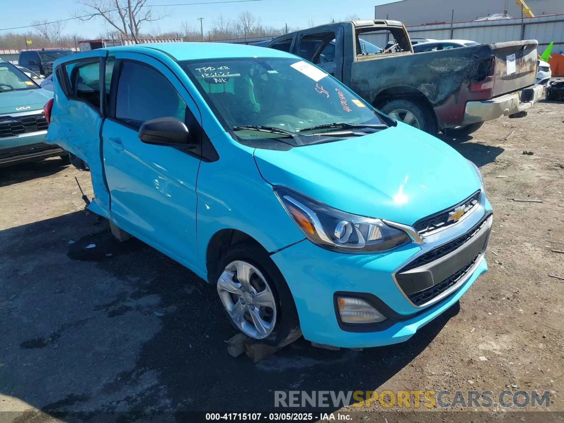 1 fotografías del automóvil dañado KL8CB6SA0NC026676 CHEVROLET SPARK 2022