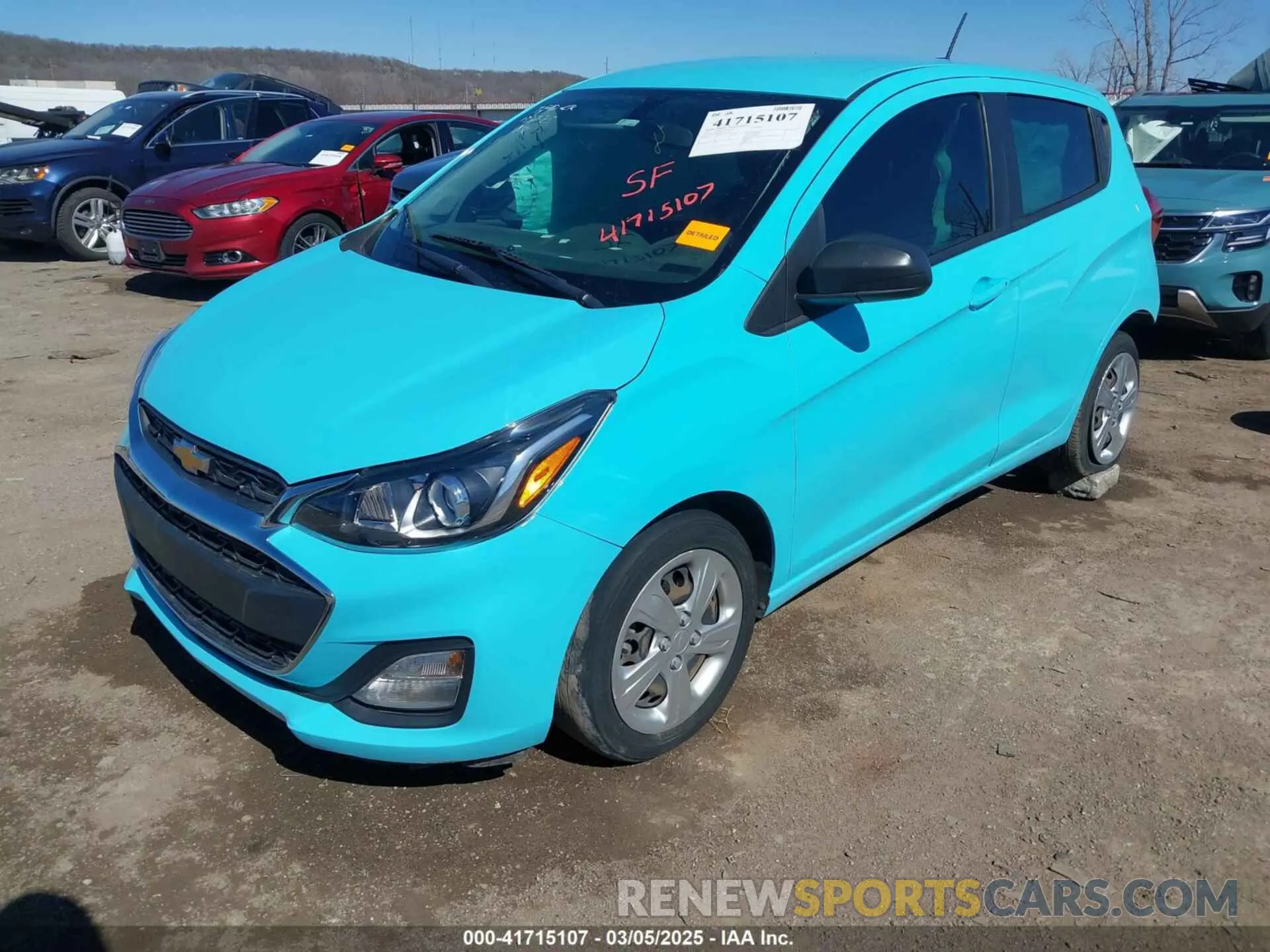 2 fotografías del automóvil dañado KL8CB6SA0NC026676 CHEVROLET SPARK 2022