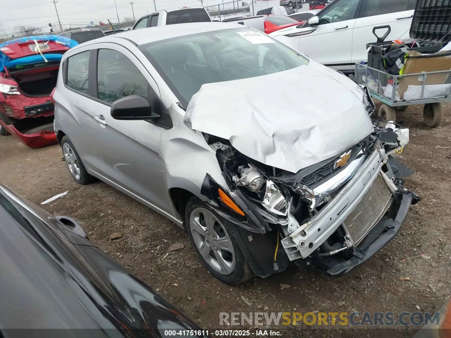1 fotografías del automóvil dañado KL8CB6SA1NC033667 CHEVROLET SPARK 2022