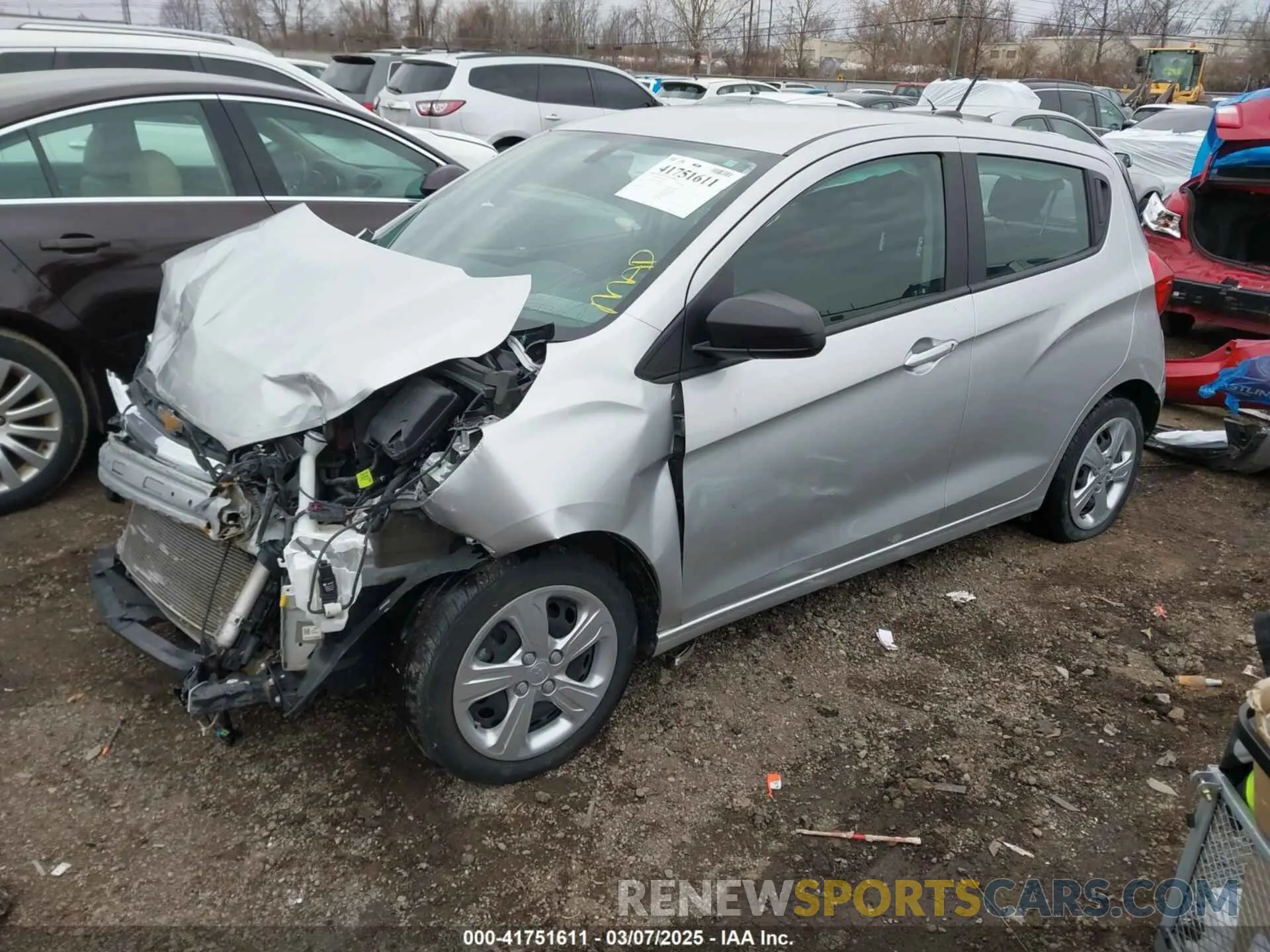 2 fotografías del automóvil dañado KL8CB6SA1NC033667 CHEVROLET SPARK 2022