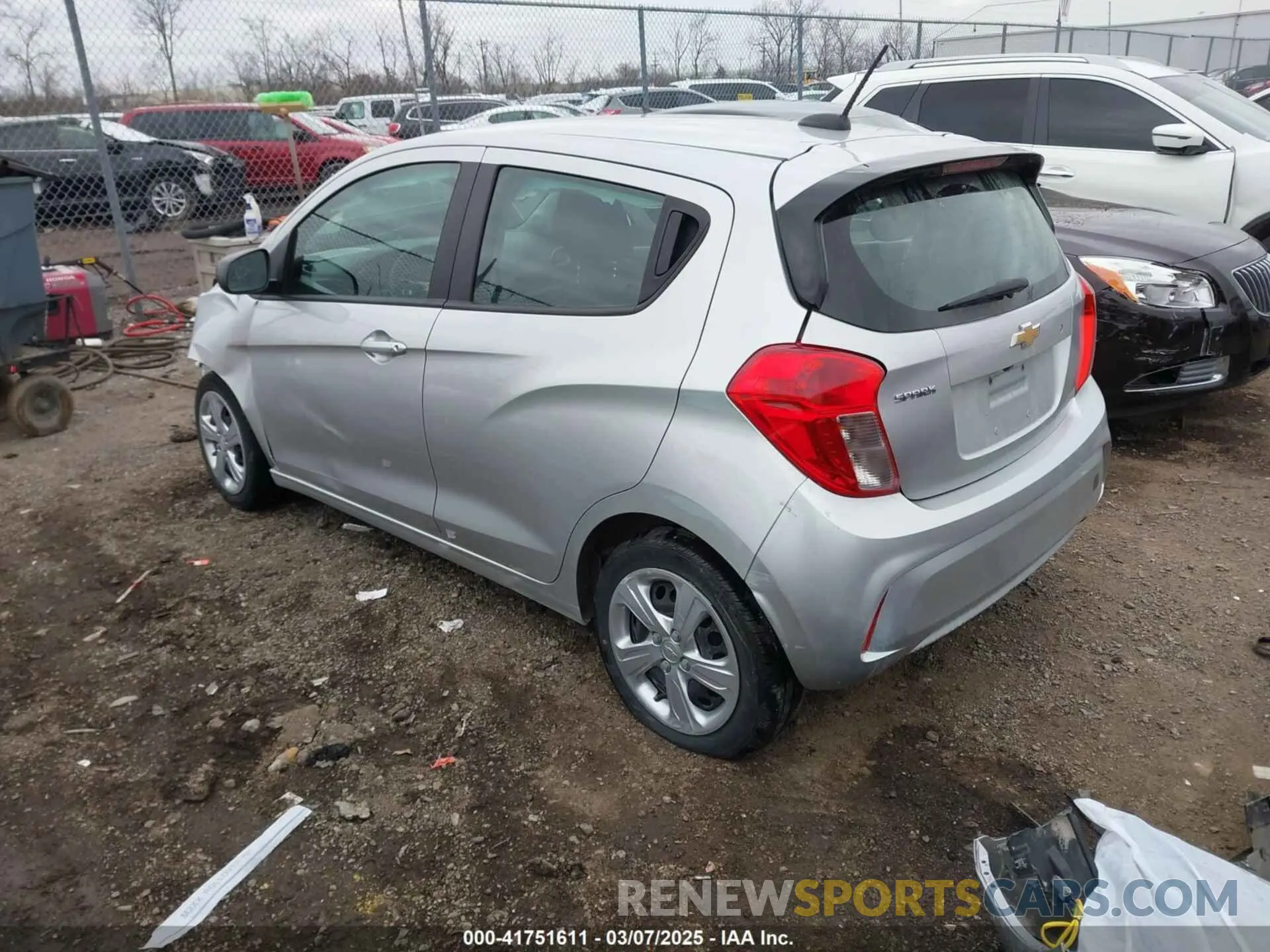 3 fotografías del automóvil dañado KL8CB6SA1NC033667 CHEVROLET SPARK 2022