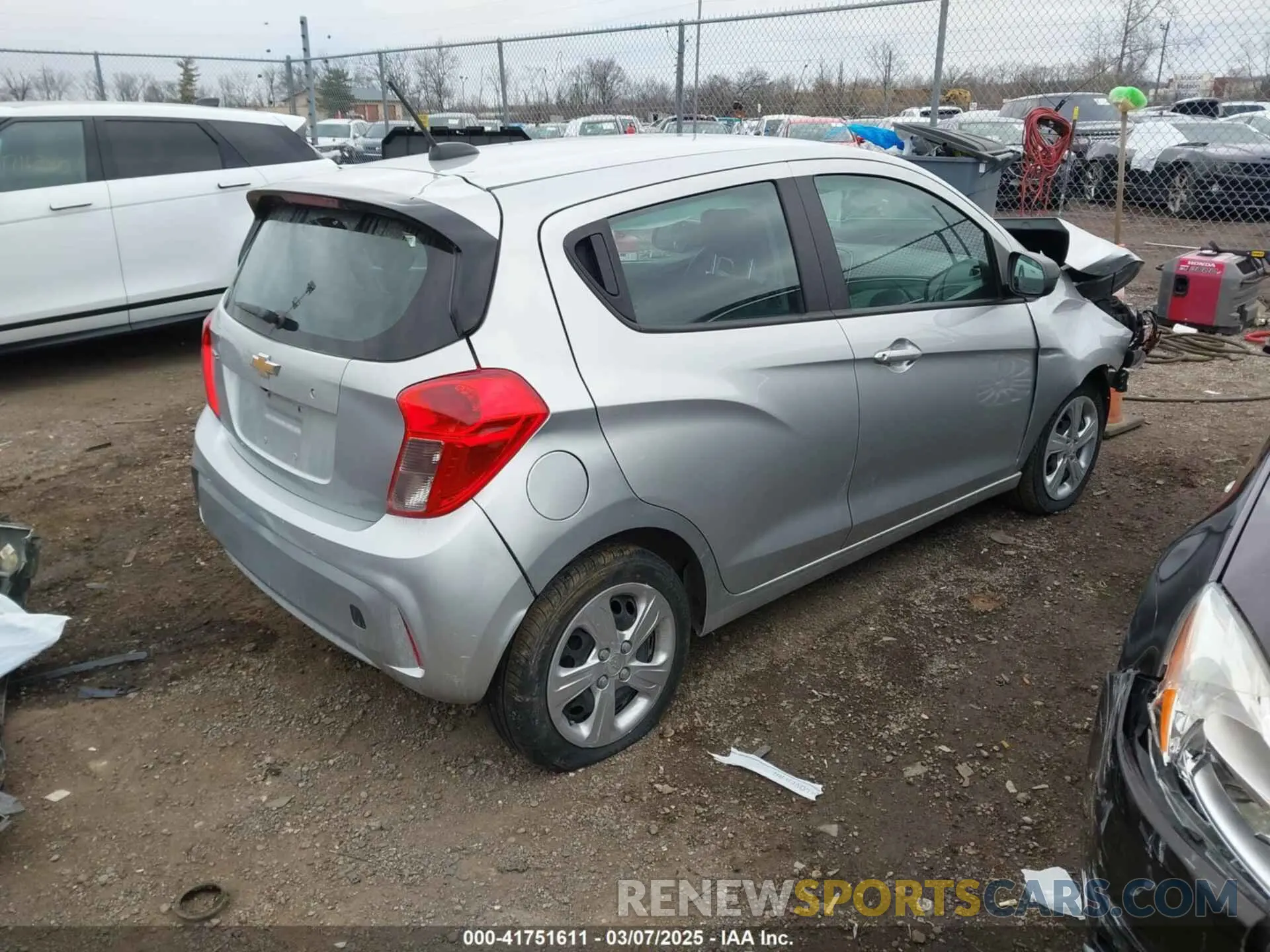 4 fotografías del automóvil dañado KL8CB6SA1NC033667 CHEVROLET SPARK 2022