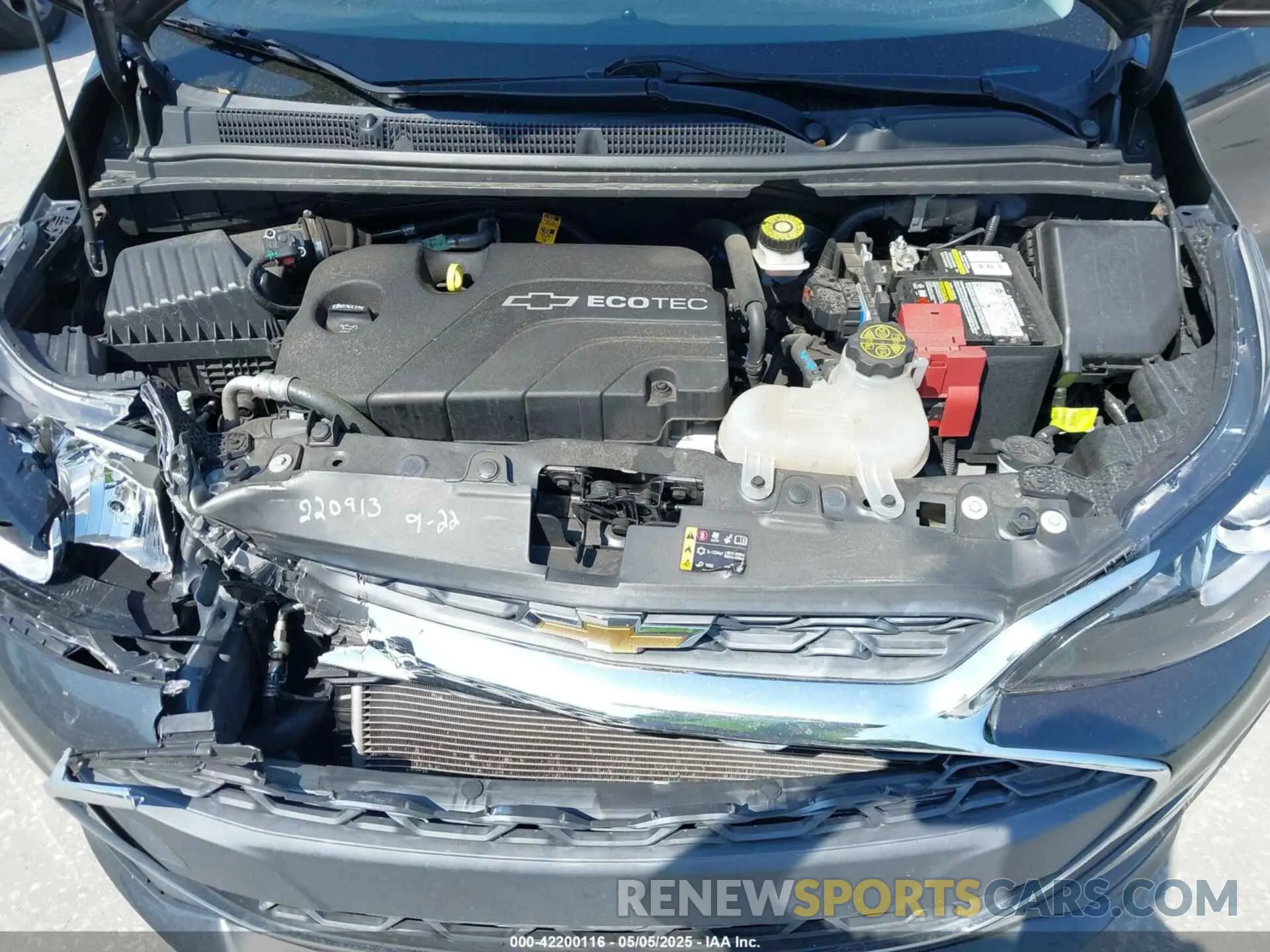10 fotografías del automóvil dañado KL8CB6SA3NC030673 CHEVROLET SPARK 2022