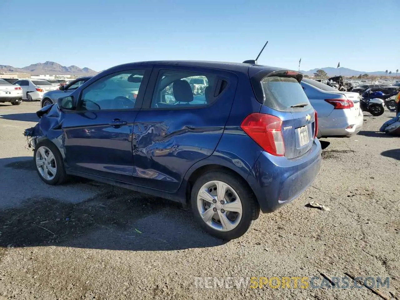 2 fotografías del automóvil dañado KL8CB6SA6NC020574 CHEVROLET SPARK 2022