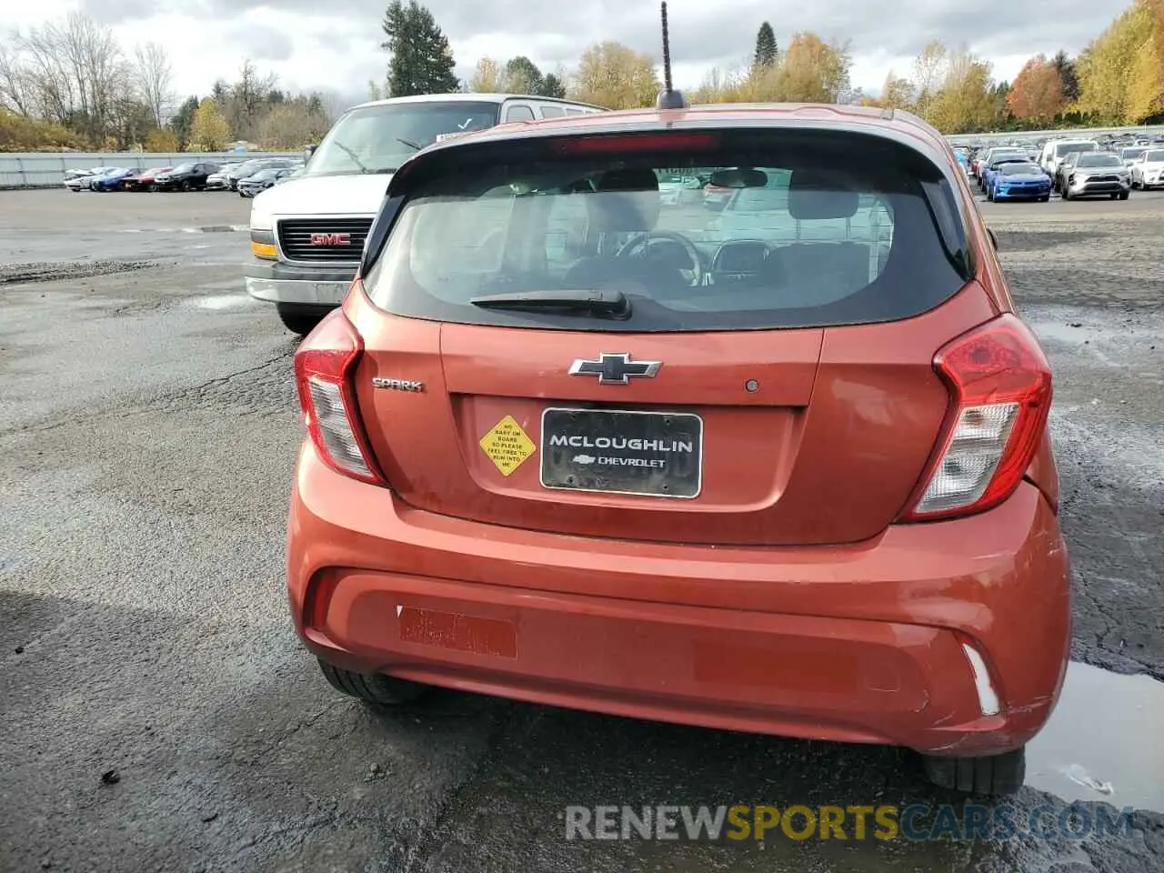 6 fotografías del automóvil dañado KL8CB6SA8NC005218 CHEVROLET SPARK 2022