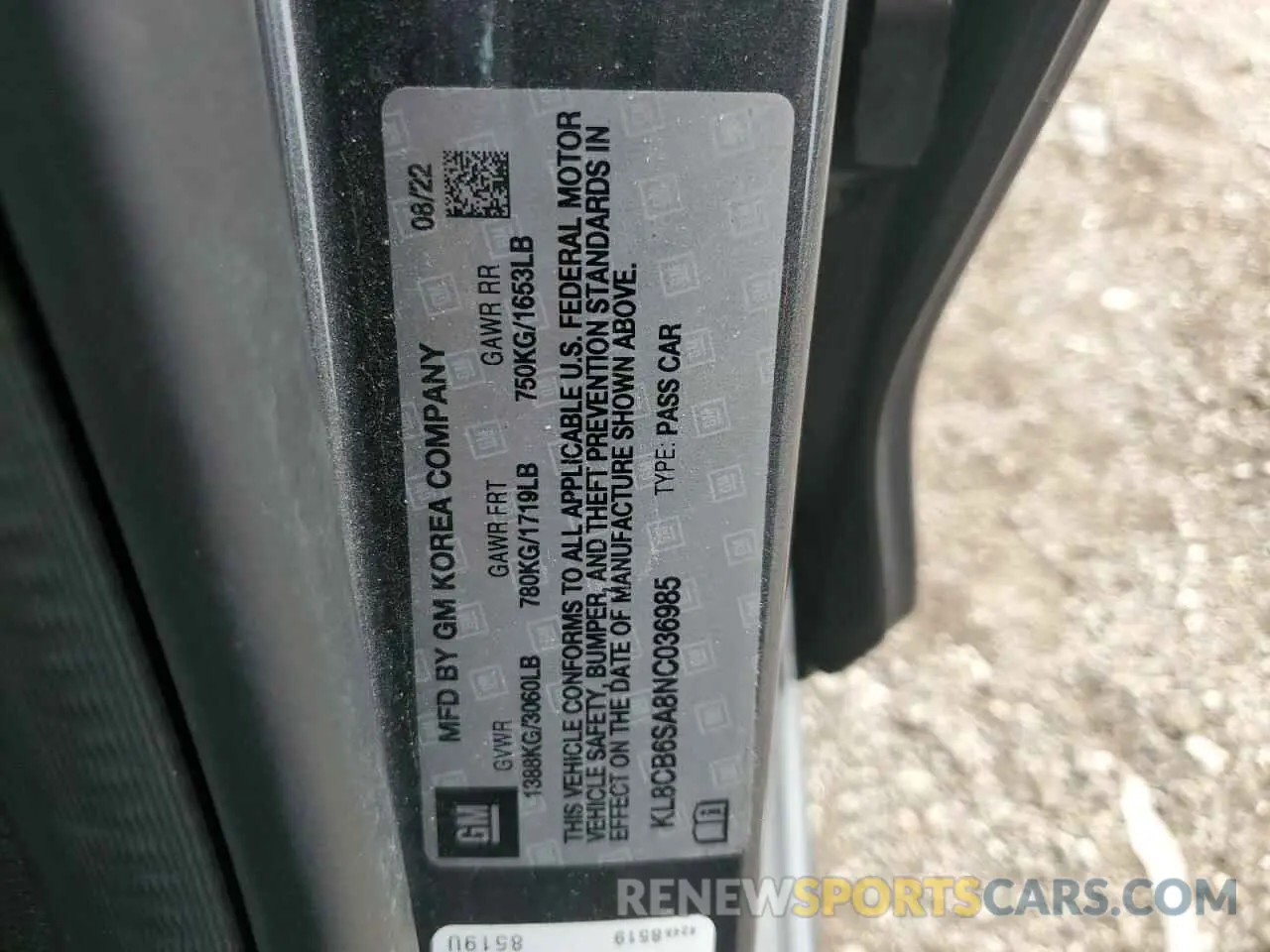 13 fotografías del automóvil dañado KL8CB6SA8NC036985 CHEVROLET SPARK 2022
