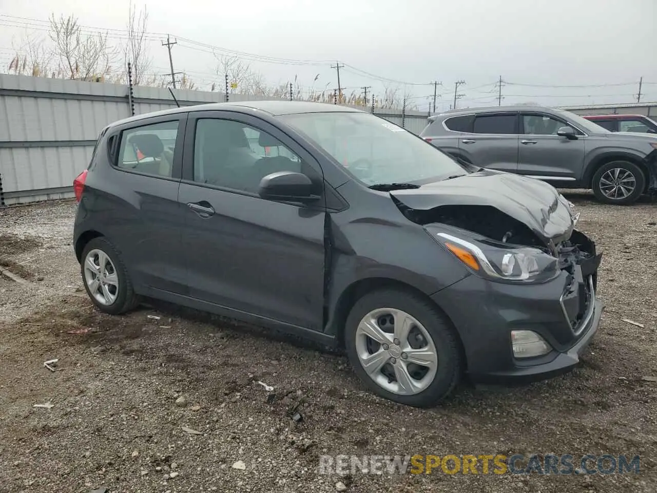 4 fotografías del automóvil dañado KL8CB6SA8NC036985 CHEVROLET SPARK 2022