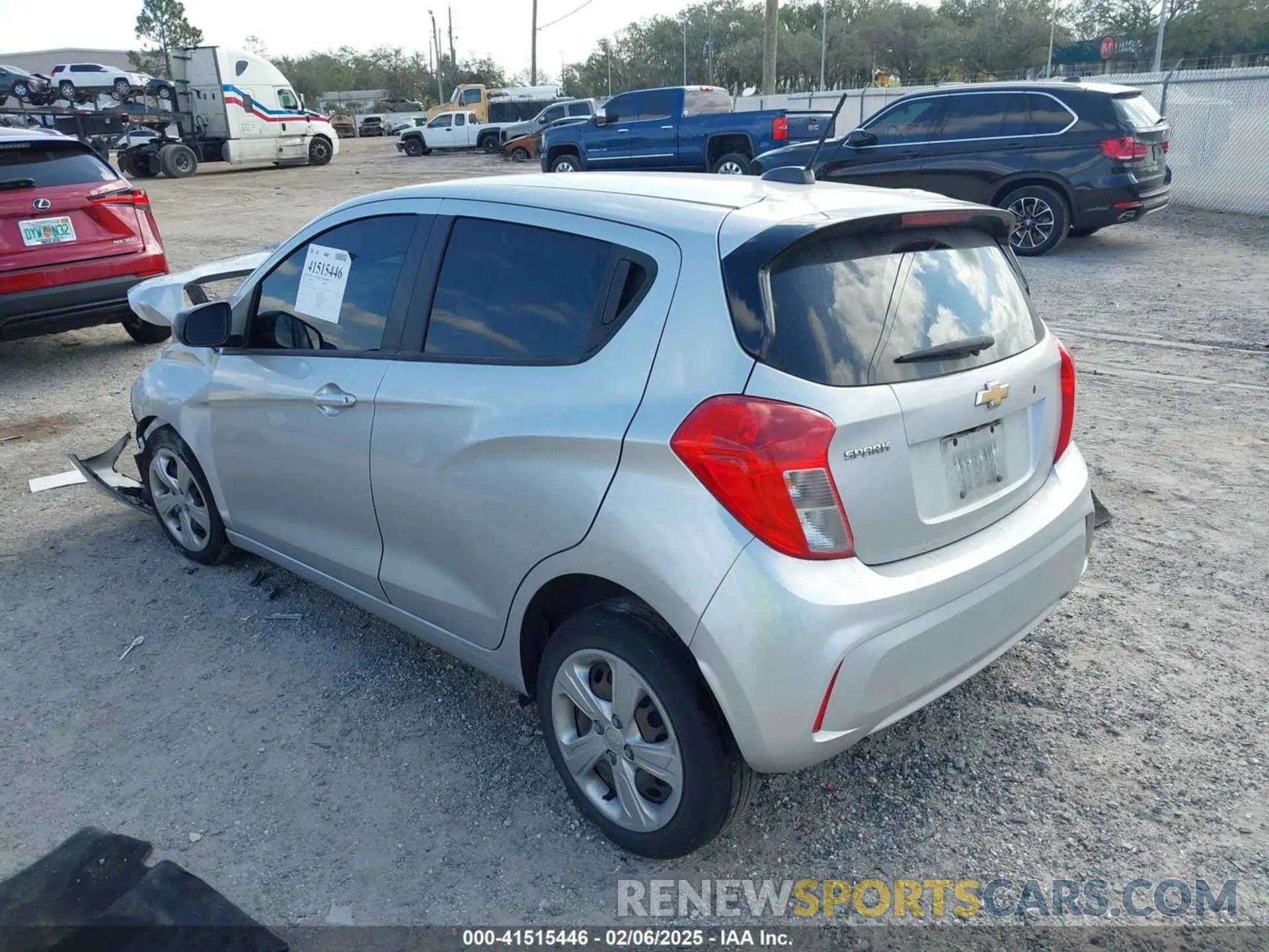 3 fotografías del automóvil dañado KL8CB6SA9NC023016 CHEVROLET SPARK 2022