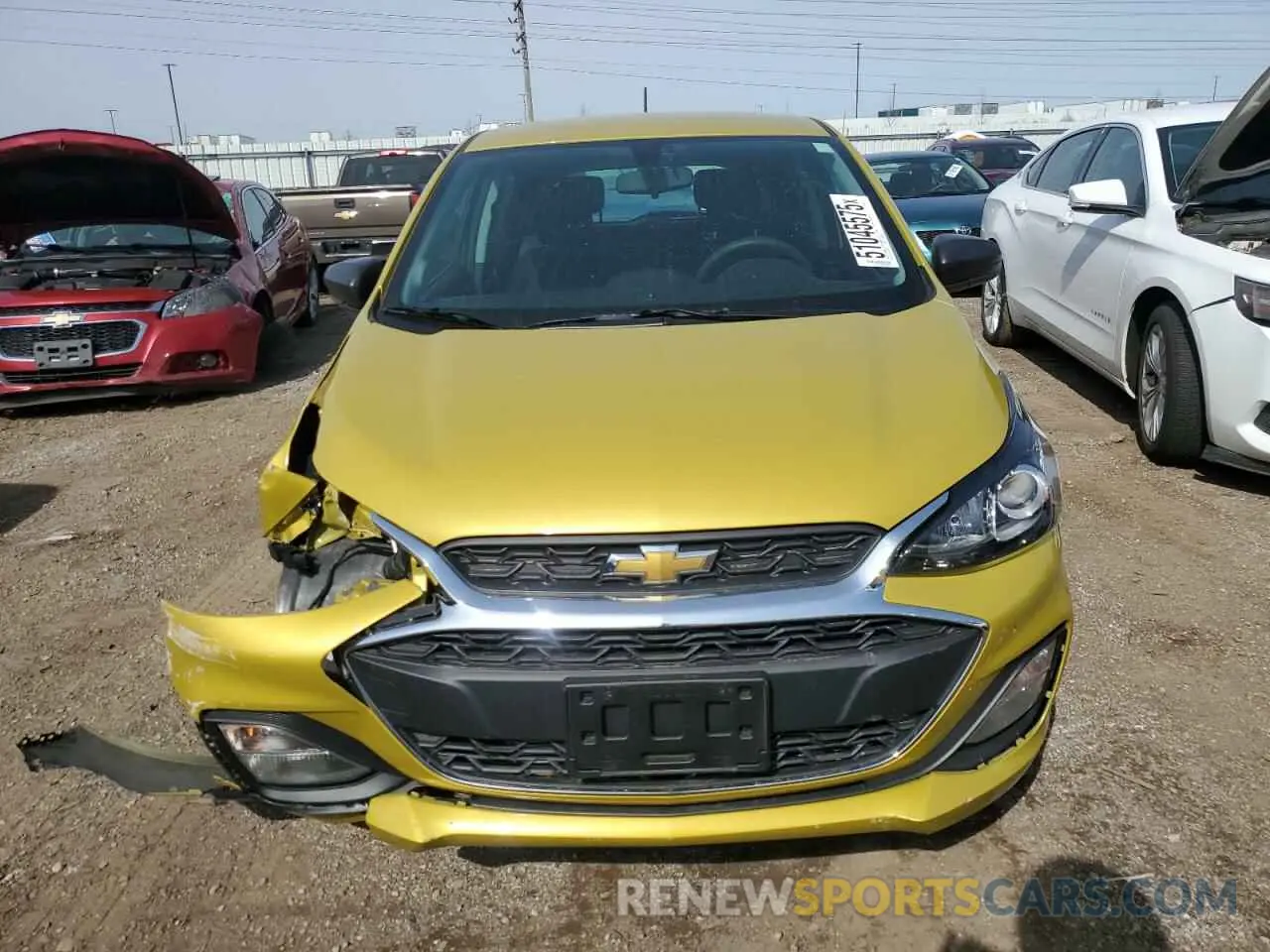 5 fotografías del automóvil dañado KL8CB6SA9NC027776 CHEVROLET SPARK 2022