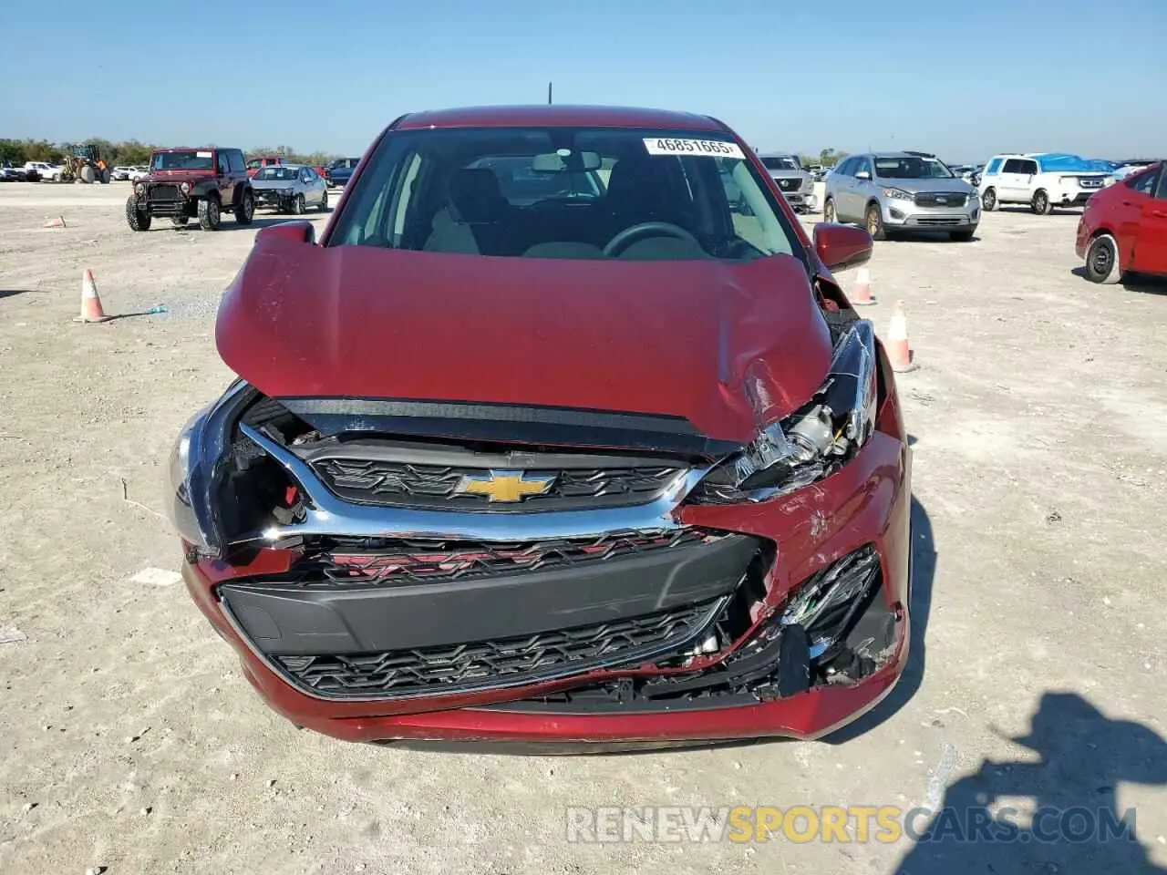 5 fotografías del automóvil dañado KL8CD6SA1NC019746 CHEVROLET SPARK 2022