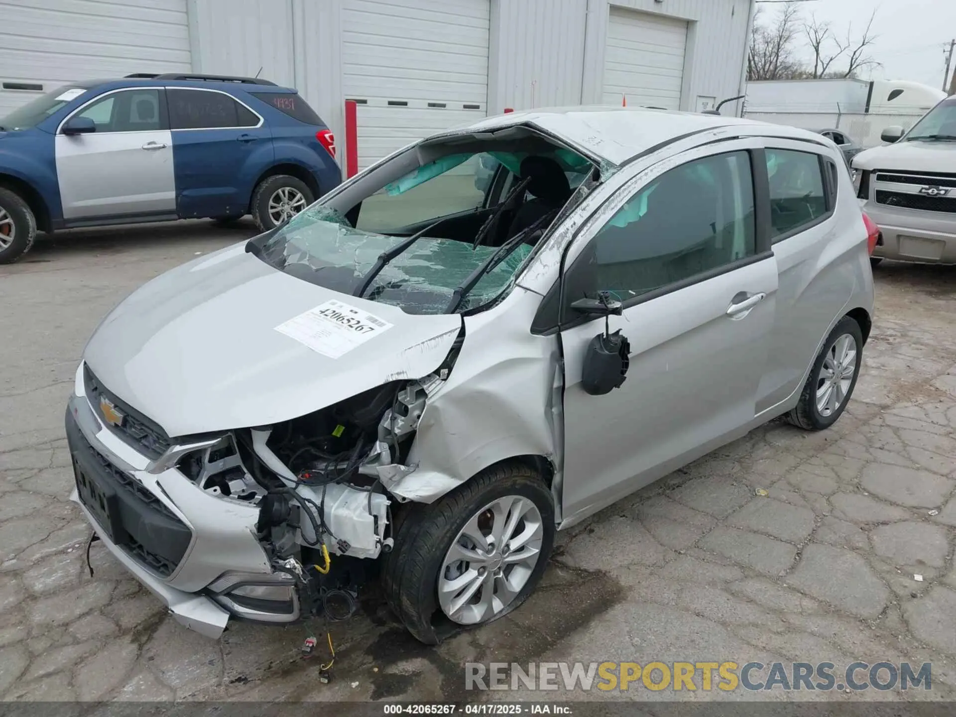 2 fotografías del automóvil dañado KL8CD6SA1NC021917 CHEVROLET SPARK 2022