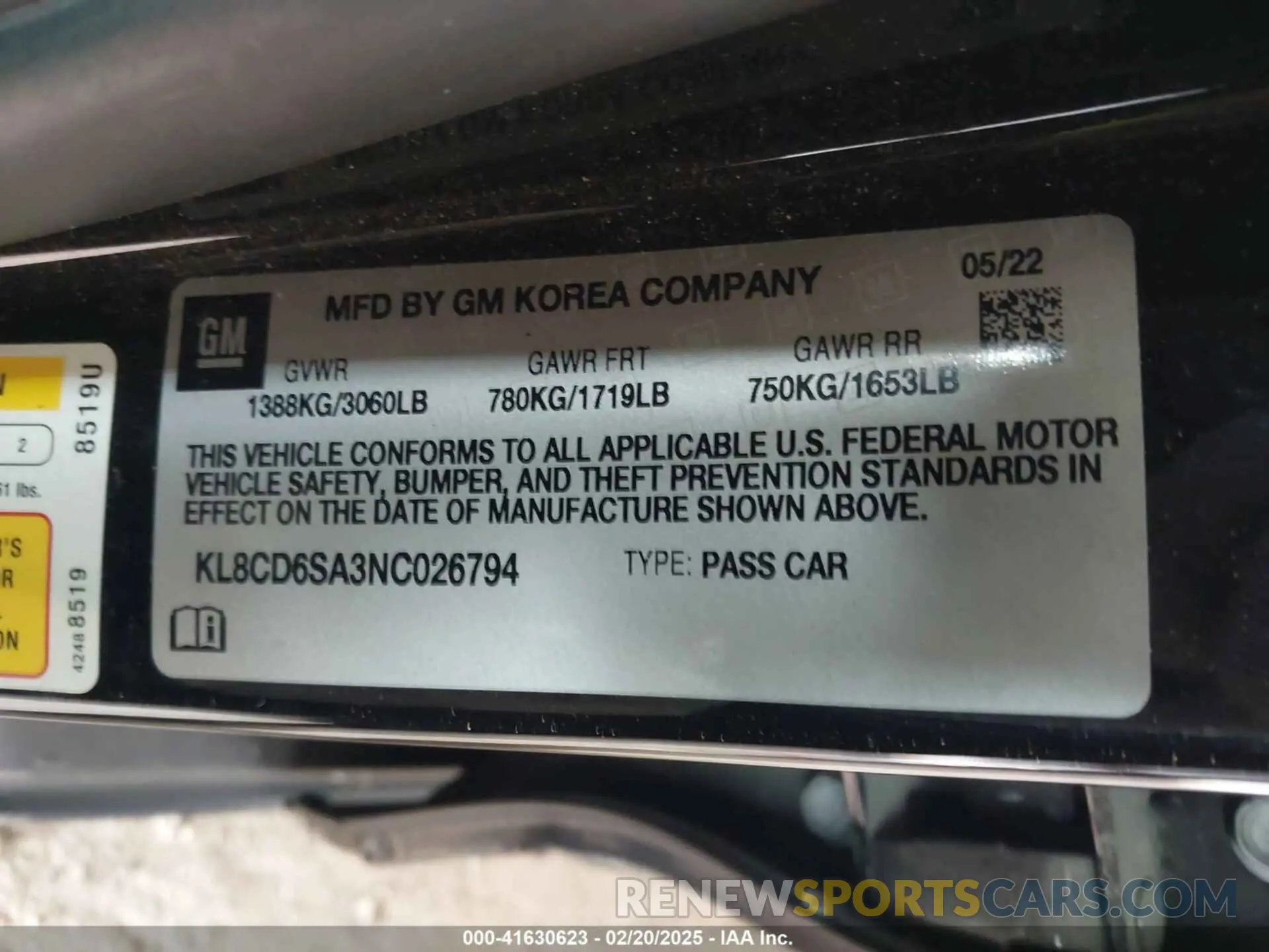 9 fotografías del automóvil dañado KL8CD6SA3NC026794 CHEVROLET SPARK 2022